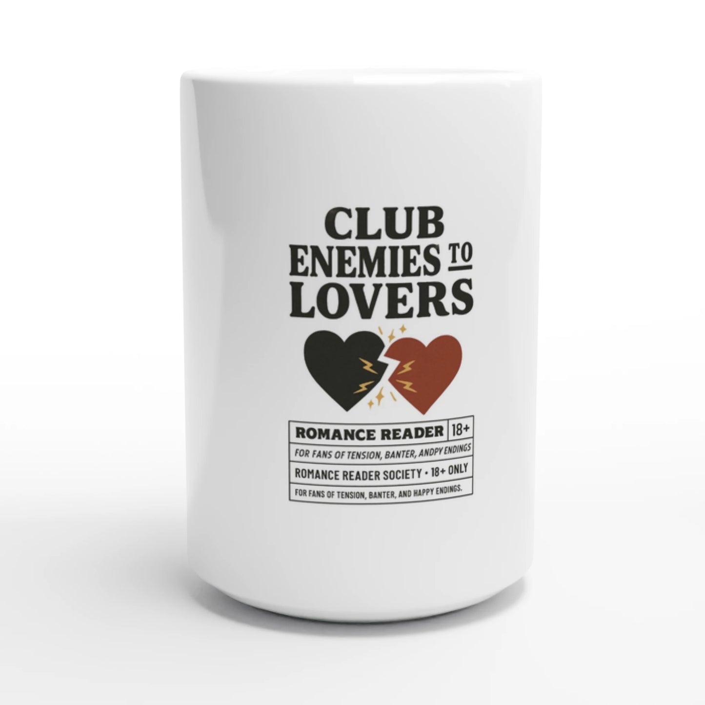 Enemies to Lovers Mug – Bookish Romance Coffee Cup - F4 Custom Prints