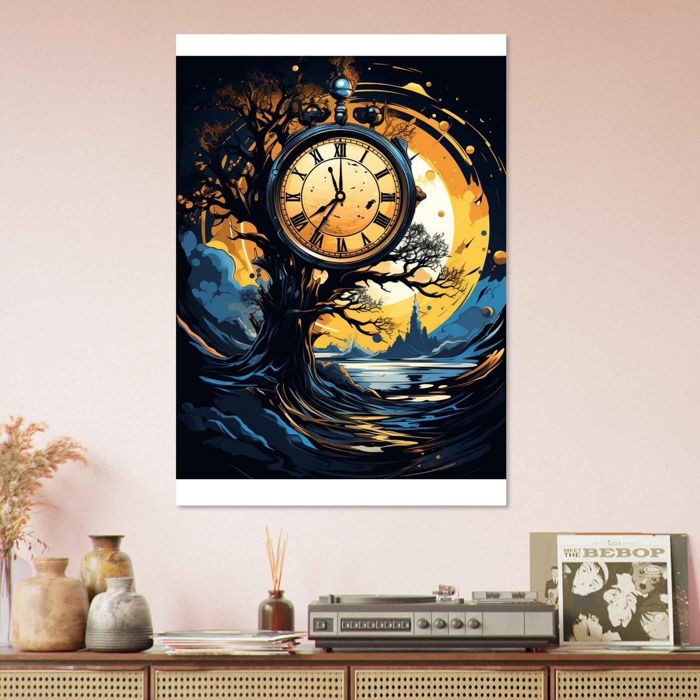 "Eternal Passage" Poster – Mystical Timepiece Wall Art (Multiple Sizes Available)
