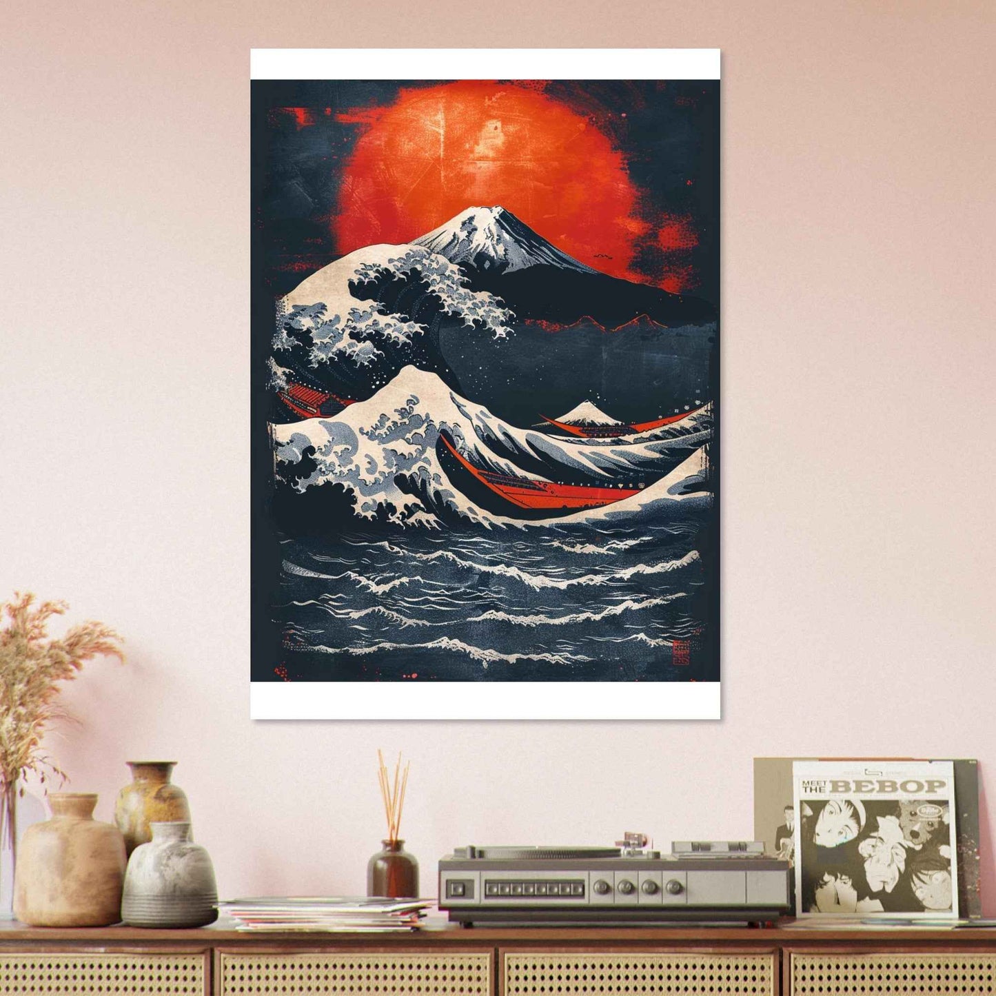 "The Great Wave & Mount Fuji" Poster – Japanese Ukiyo-e Inspired Wall Art (Multiple Sizes Available)