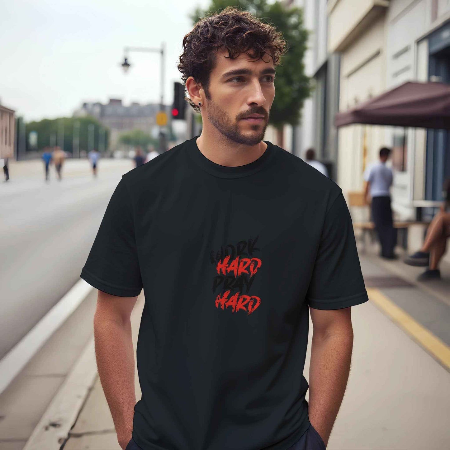 Work Hard Play Hard Graphic Tee – Premium Comfort & Bold Style for Everyday Wear