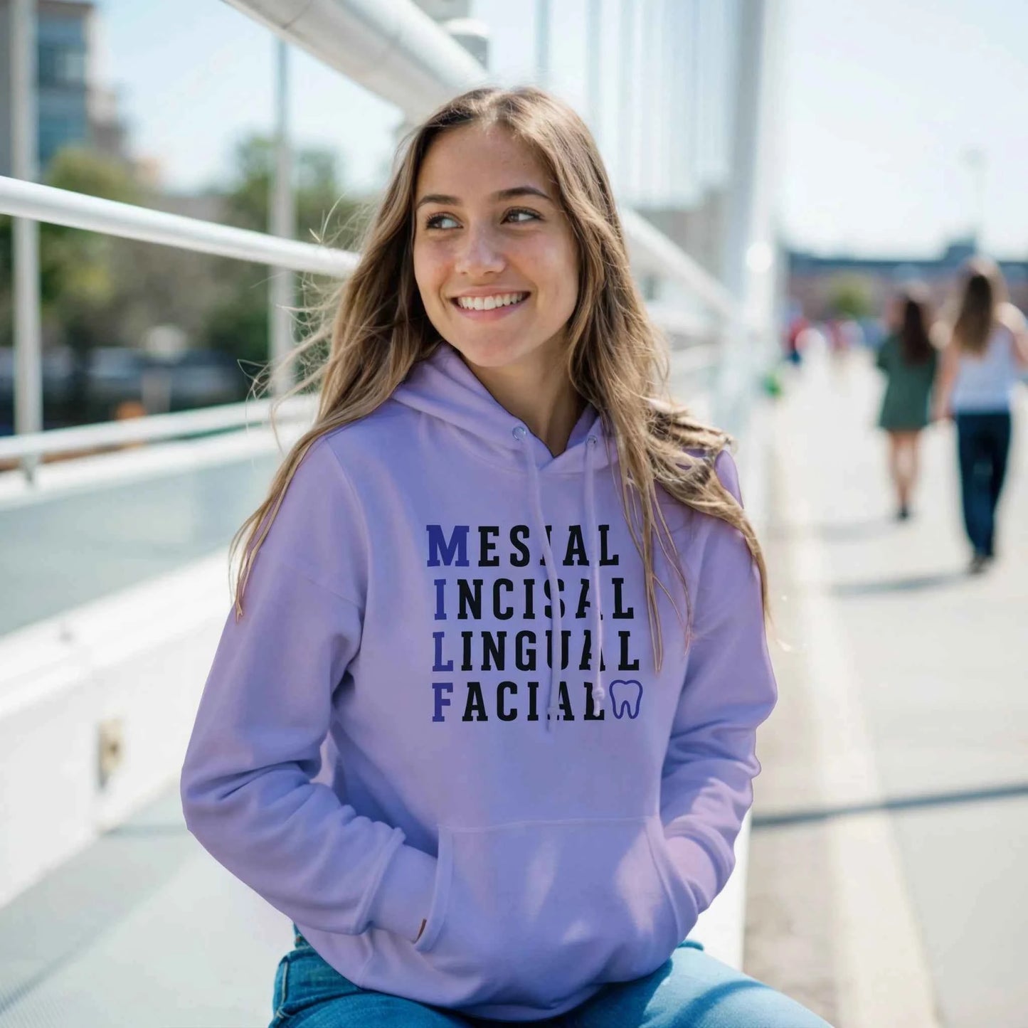 MILF Dental Hoodie – Mesial Incisal Lingual Facial Funny Dentist Sweatshirt