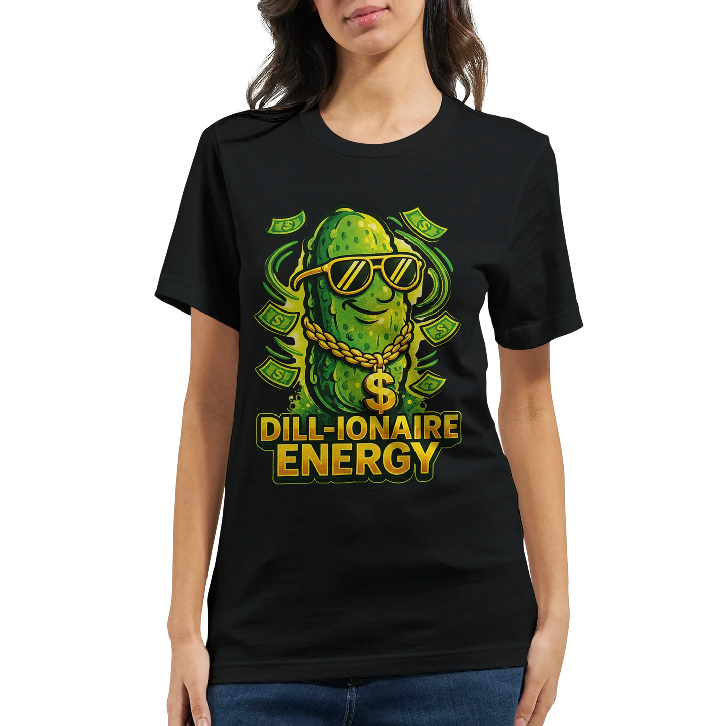 Dill-ionaire Energy Pickle T-Shirt