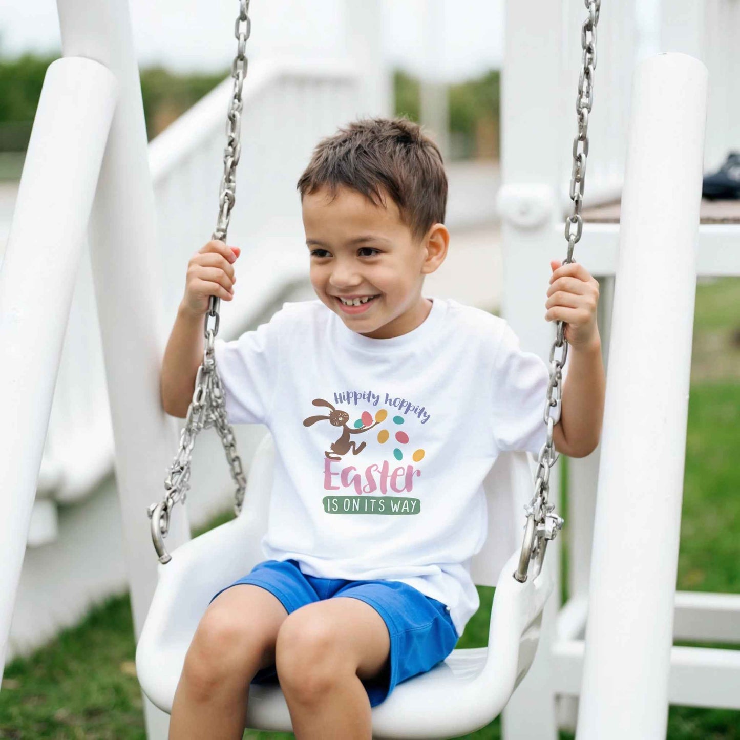 Easter Bunny Kids T-Shirt – Hippity Hoppity Fun in Your Choice of Colors and Sizes