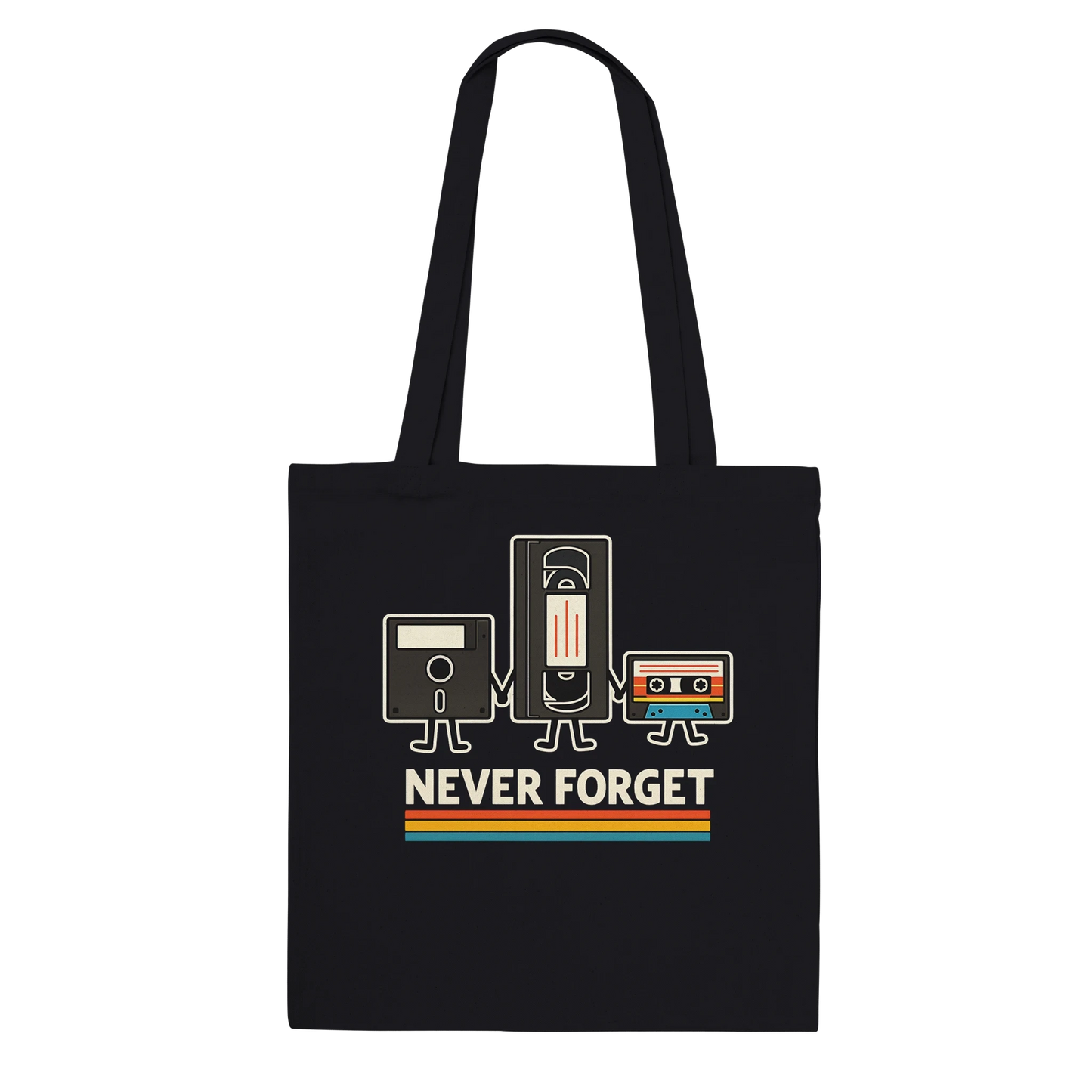 Retro Tech Squad Never Forget Tote Bag