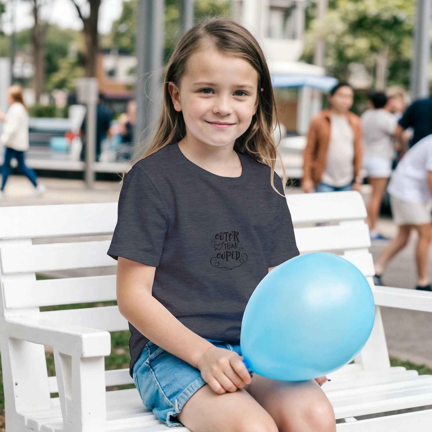 Abstract Waves Kids T-Shirt – Dynamic Artistic Design in Vibrant Hues