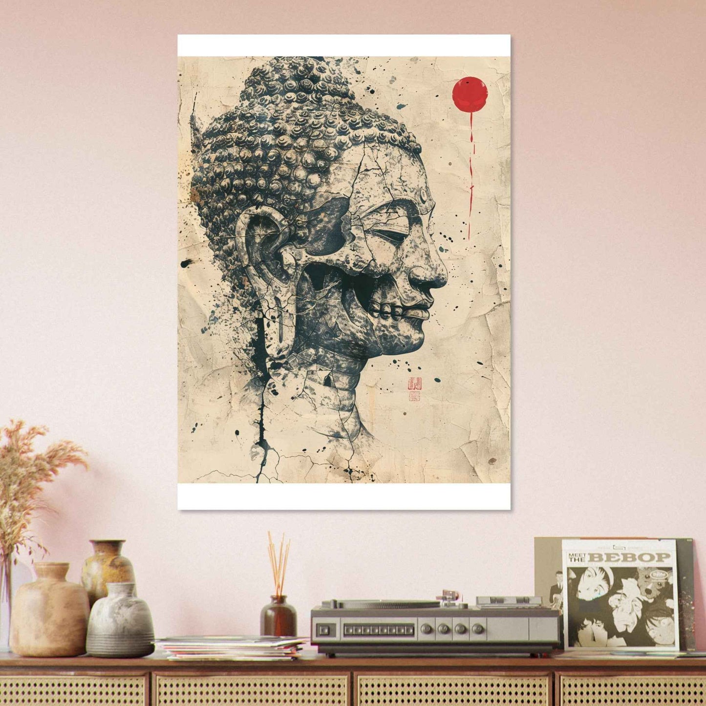 "Inner Buddha" Poster – Zen Urban Decay Wall Art (Multiple Sizes Available)