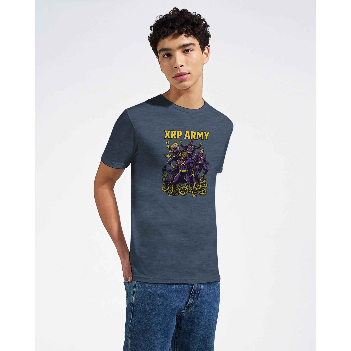 XRP Army T-Shirt – Superheroes of Crypto Graphic Tee