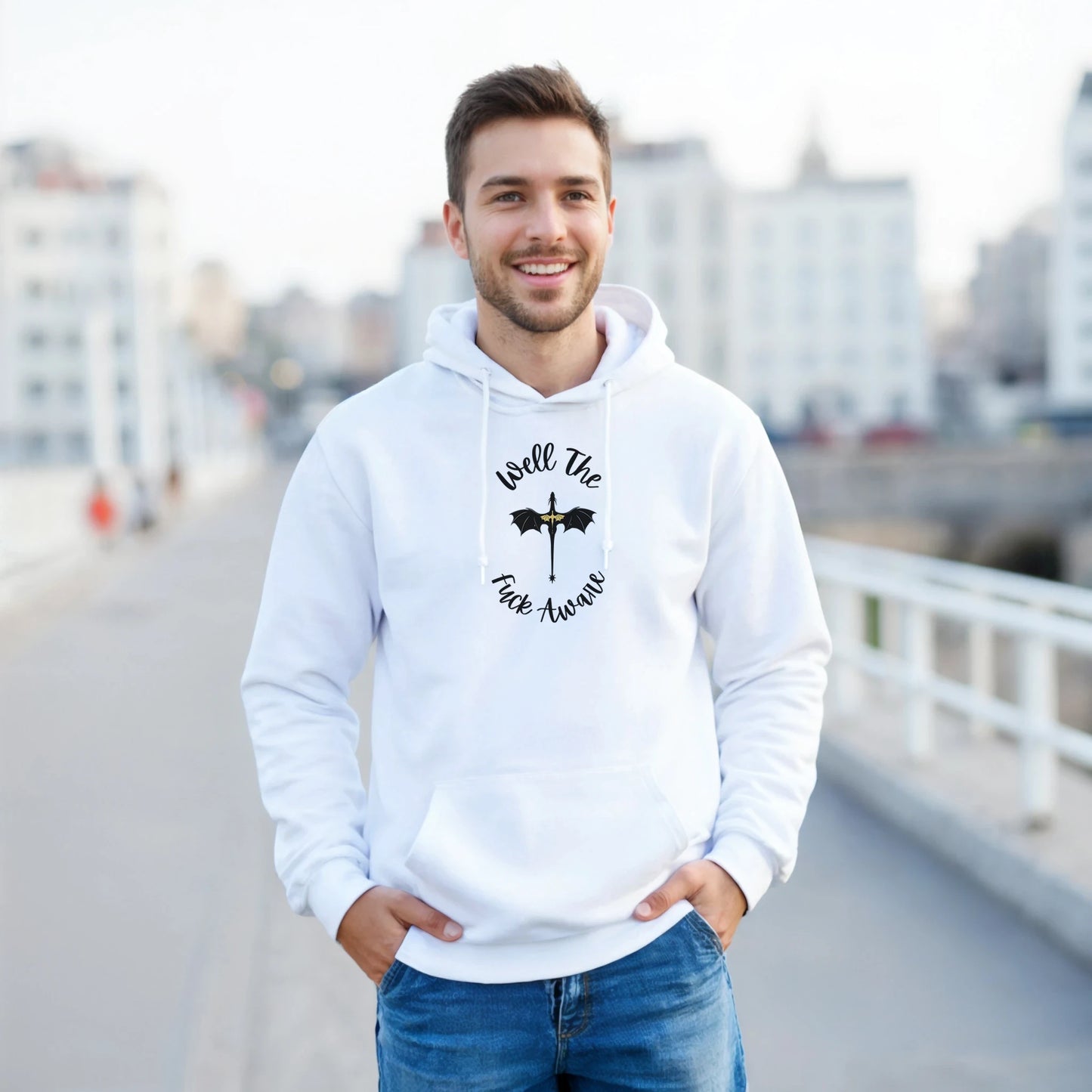 Well The Fuck Aware Hoodie – Bookish Forth Wing Hoodie - F4 Custom Prints