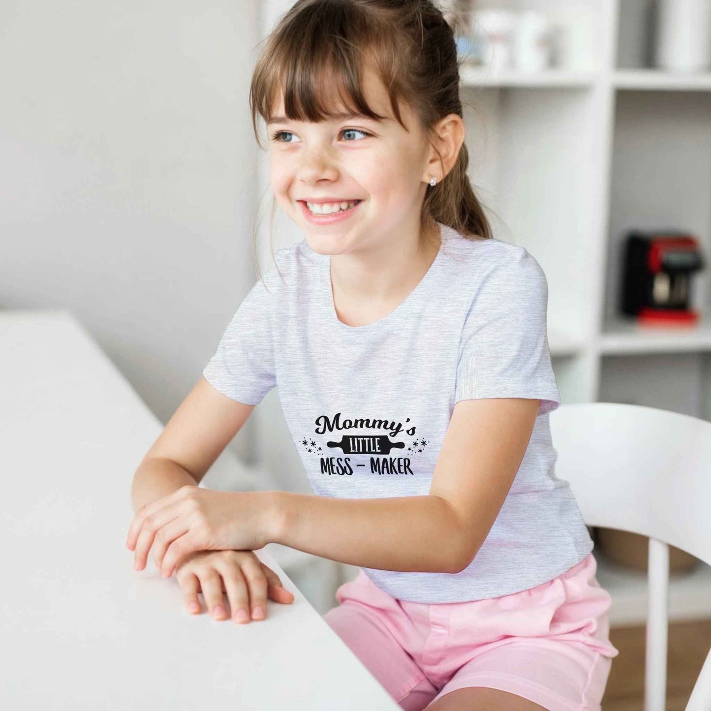 Abstract Waves Kids T-Shirt – Dynamic Motion Design in Vibrant Hues