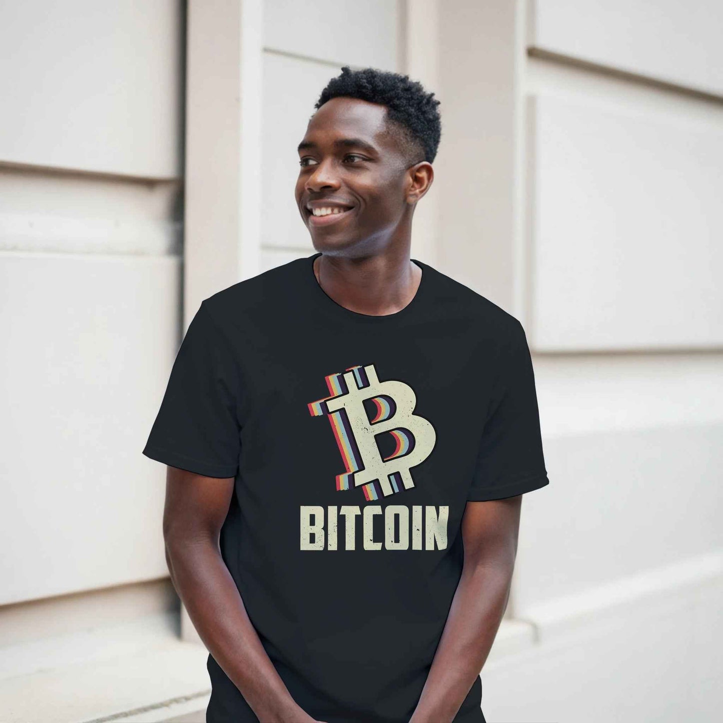 Bitcoin Cryptocurrency T-Shirt – Retro Vibe BTC Design