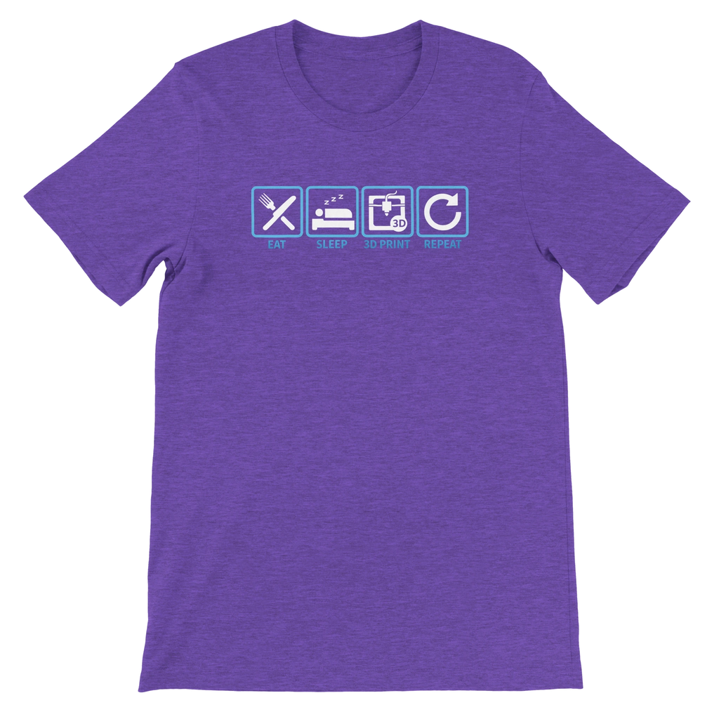 Eat Sleep 3D Print Repeat T-Shirt
