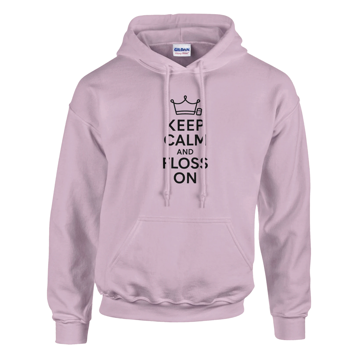 Keep Calm and Floss On Hoodie – Funny Dental Hygienist Unisex Sweatshirt - F4 Custom Prints