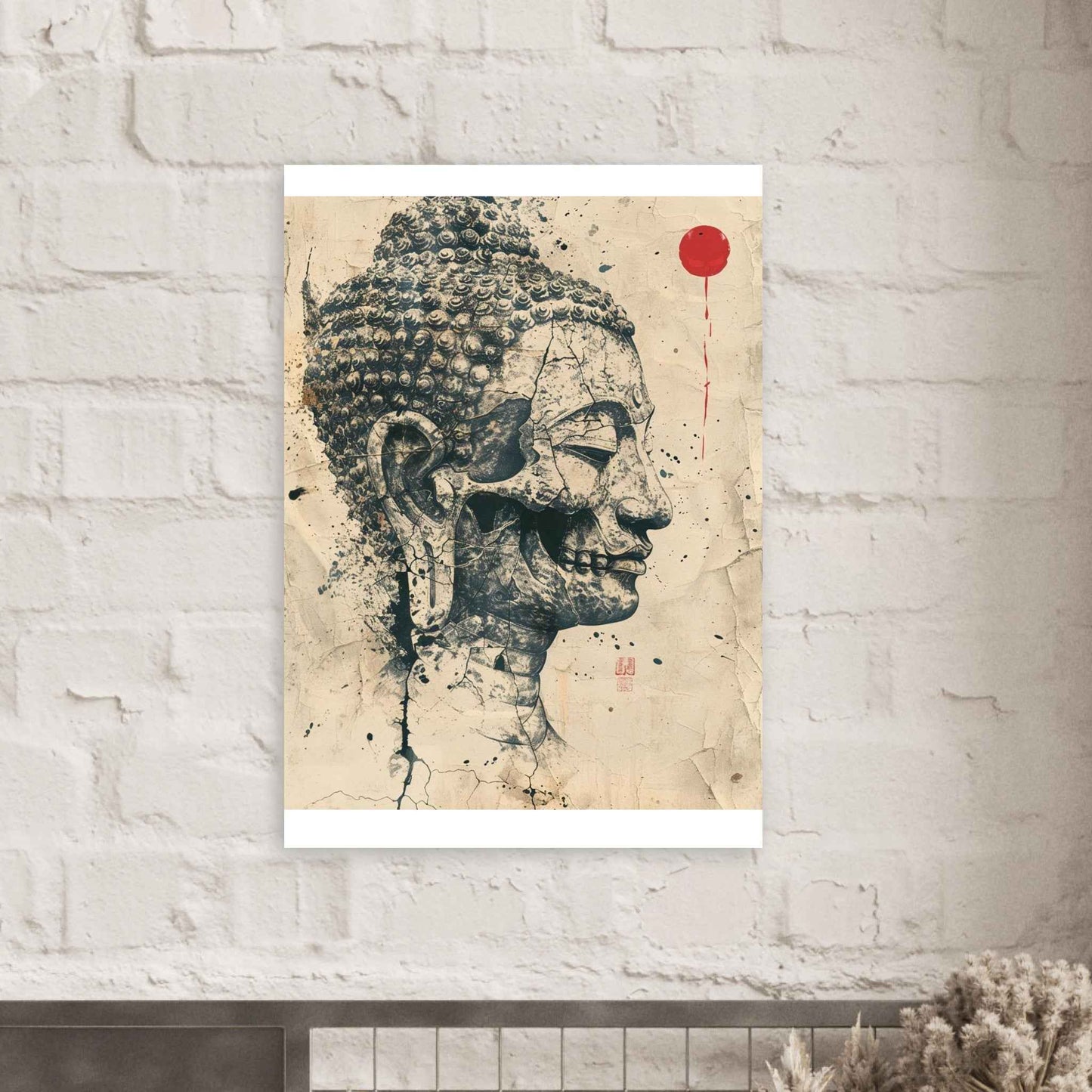 "Inner Buddha" Poster – Zen Urban Decay Wall Art (Multiple Sizes Available)