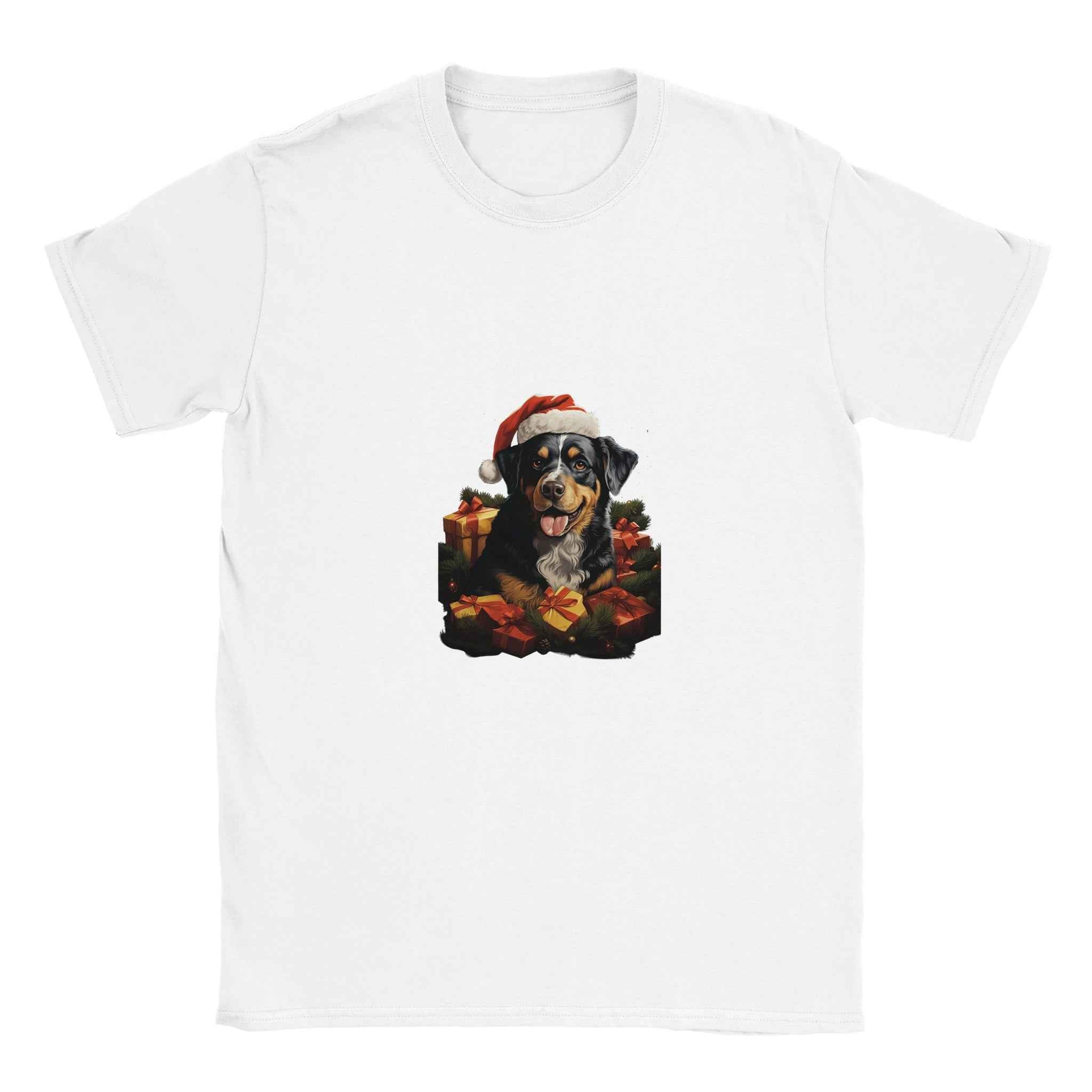 Bernese Mountain Dog Christmas Shirt – Santa Hat Holiday Graphic Tee for Dog Lovers