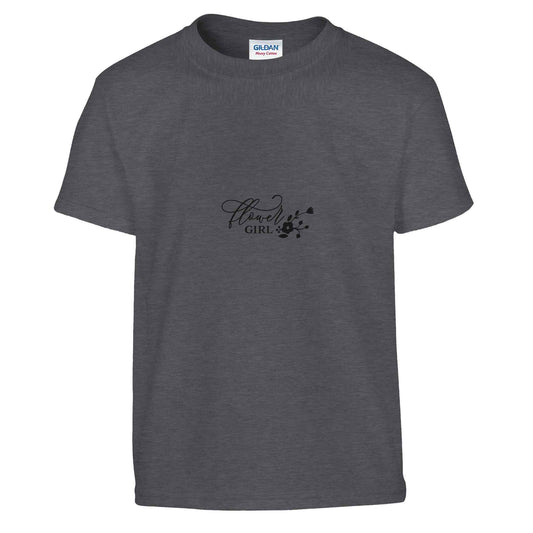 Abstract Waves Kids T-Shirt - Vibrant Teal & Gold Design in Multiple Colors & Sizes