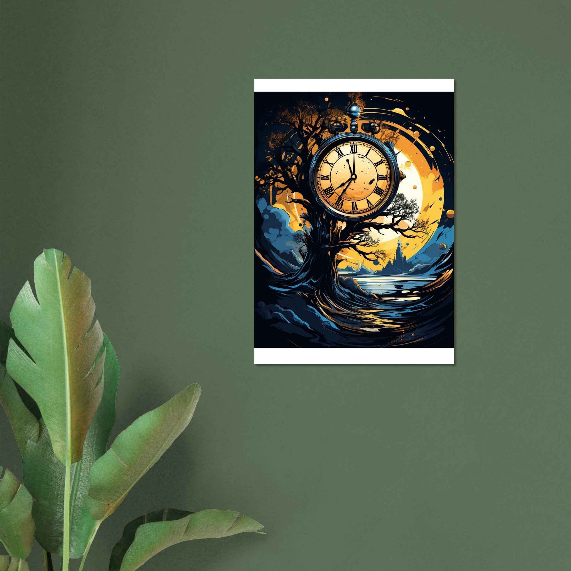 "Eternal Passage" Poster – Mystical Timepiece Wall Art (Multiple Sizes Available)