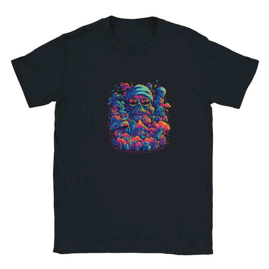 Psychedelic Skull Boombox Graphic Tee – Premium Comfort & Bold Style for Everyday Wear