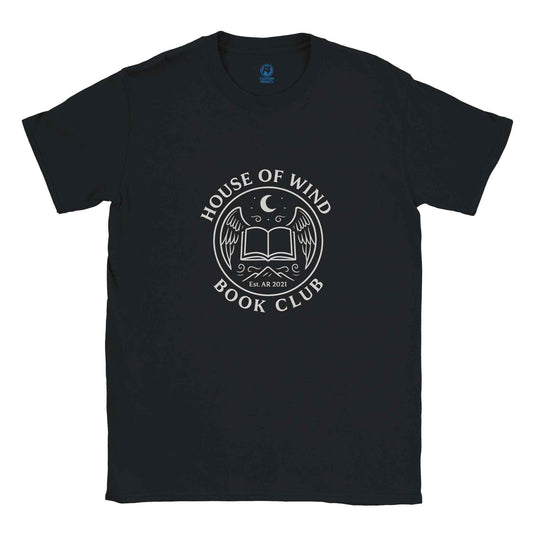 "House of Wind Book Club" Bookish T-Shirt – Mystical Fantasy Reader Design in your choice of eight rich colors