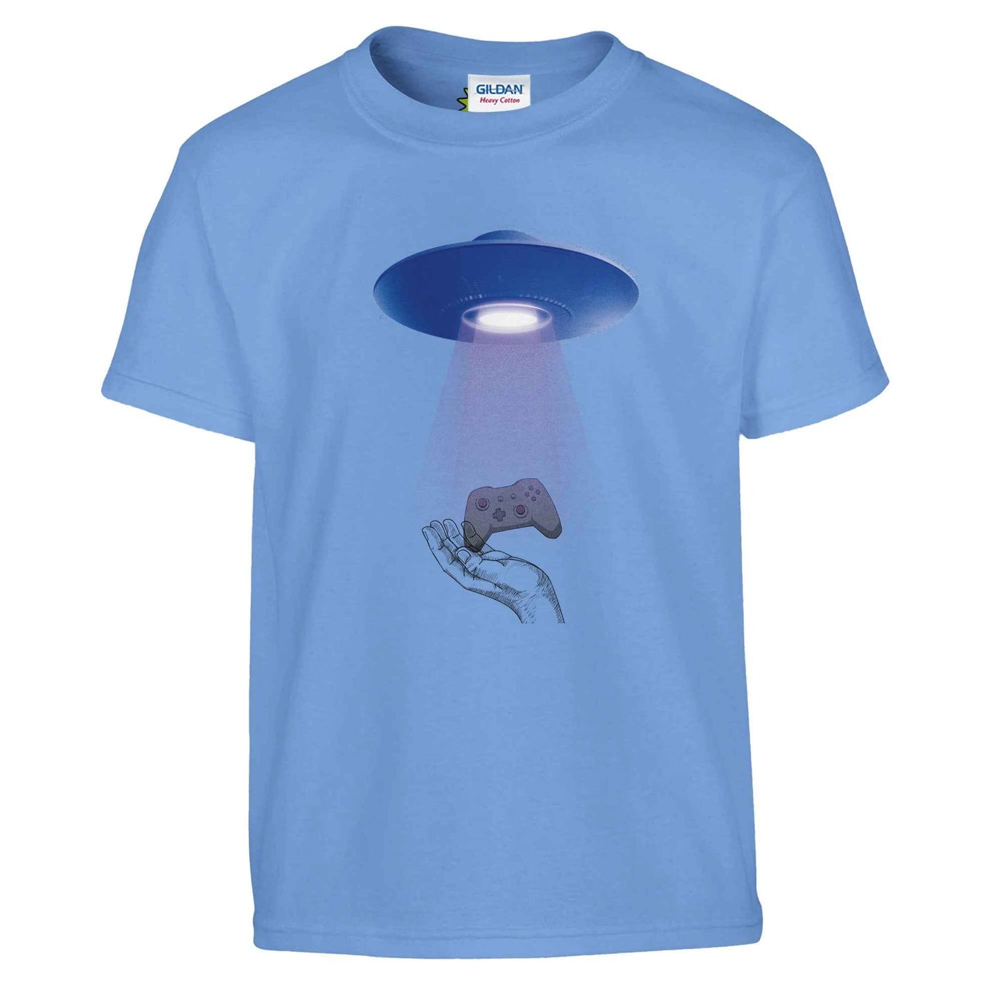 UFO Gamer Kid T-Shirt – Abducted by Gaming Tee (Sibling Rivalrze Collection) - F4 Custom Prints