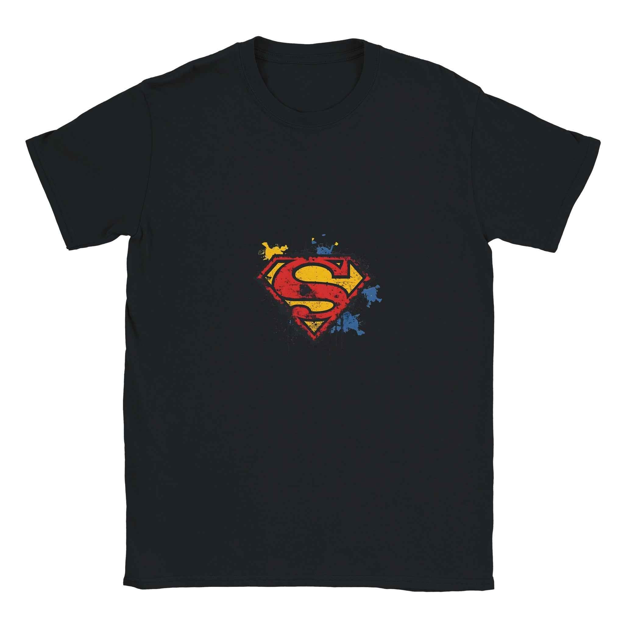Distressed Superman S-Shield T-Shirt – Heroic Comic-Inspired Graphic Tee for Men & Women