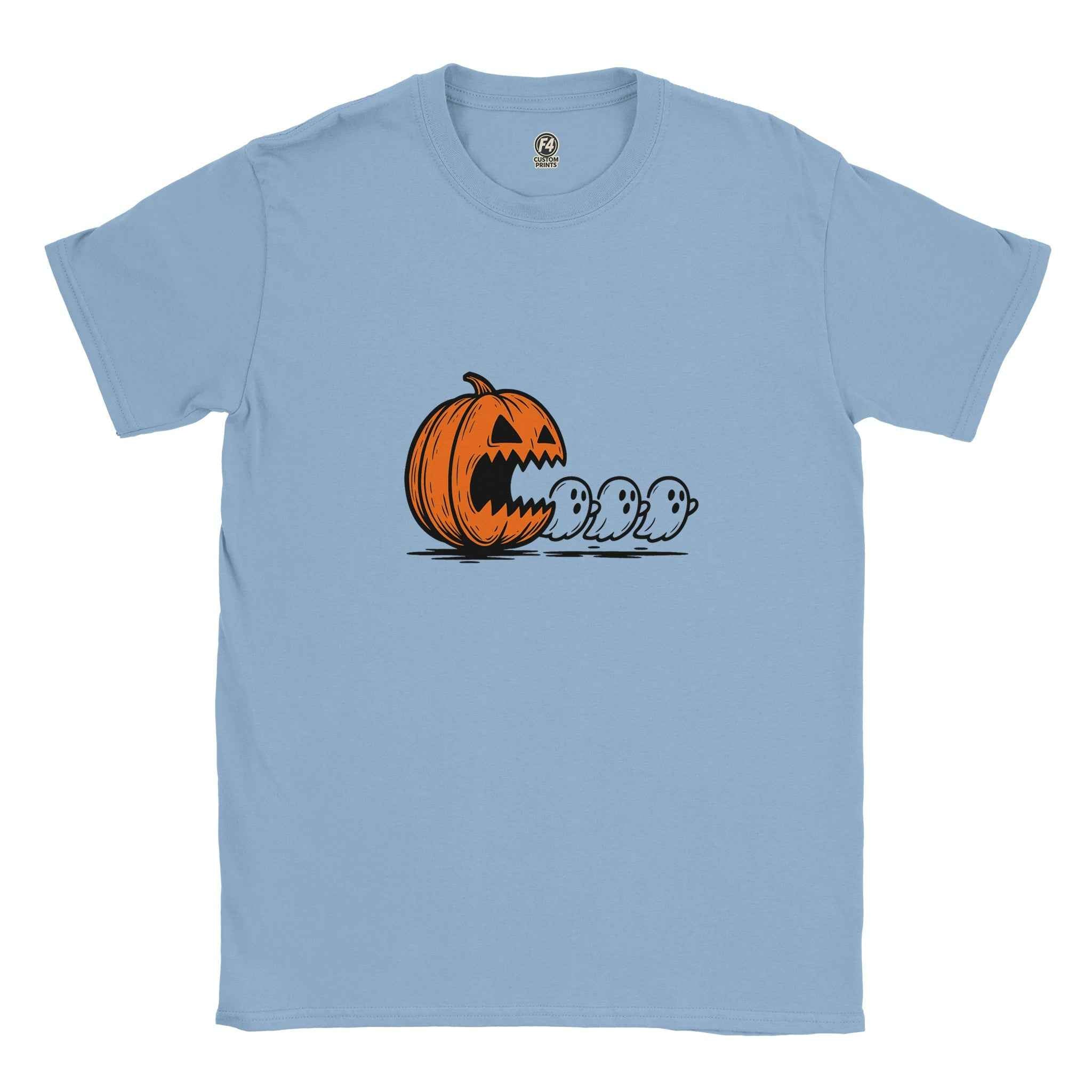 Chomped by the Pumpkin – Funny Halloween Ghost Chase T-Shirt