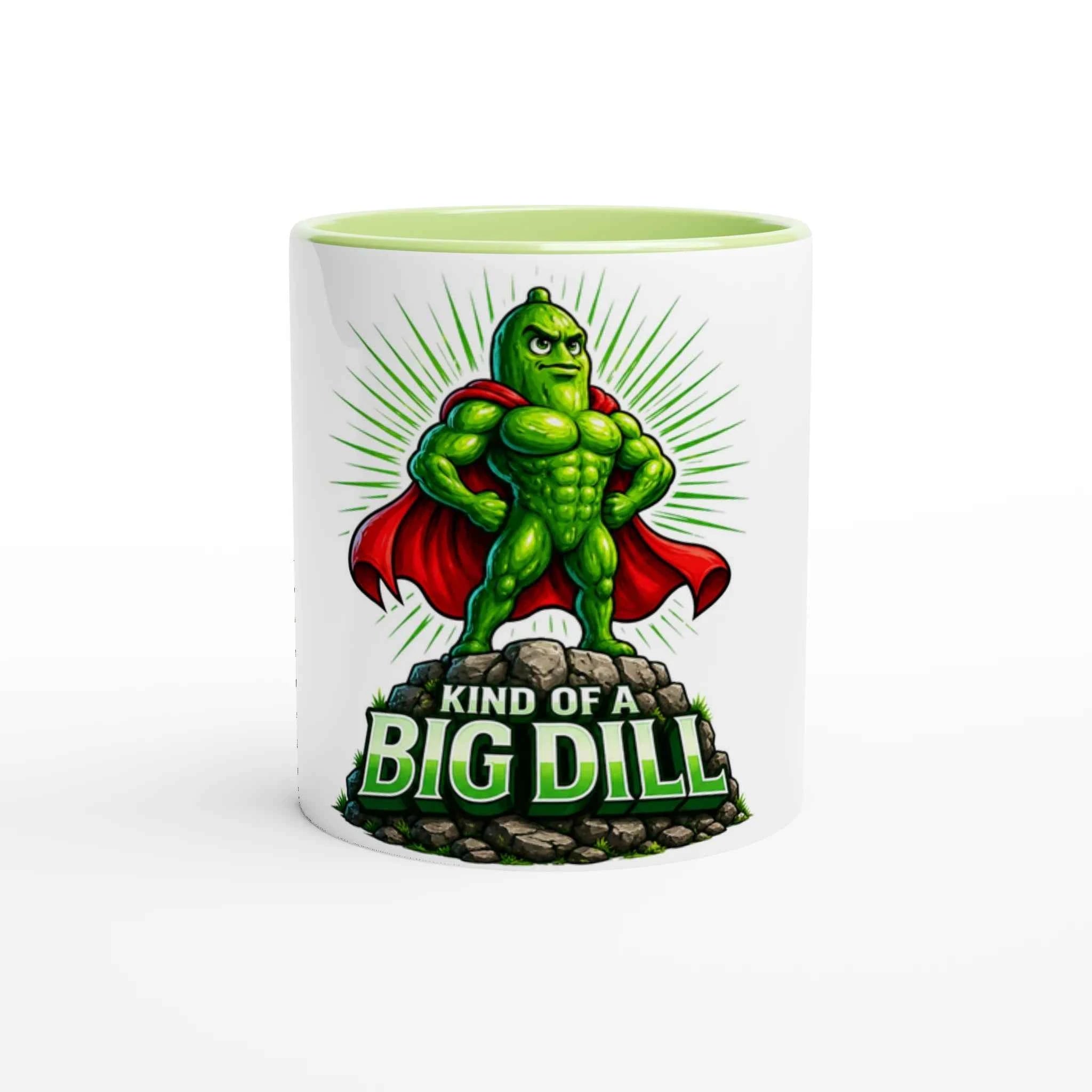 Kinda Of A Big Dill Pickle 11oz Coffee Mug with Color Inside