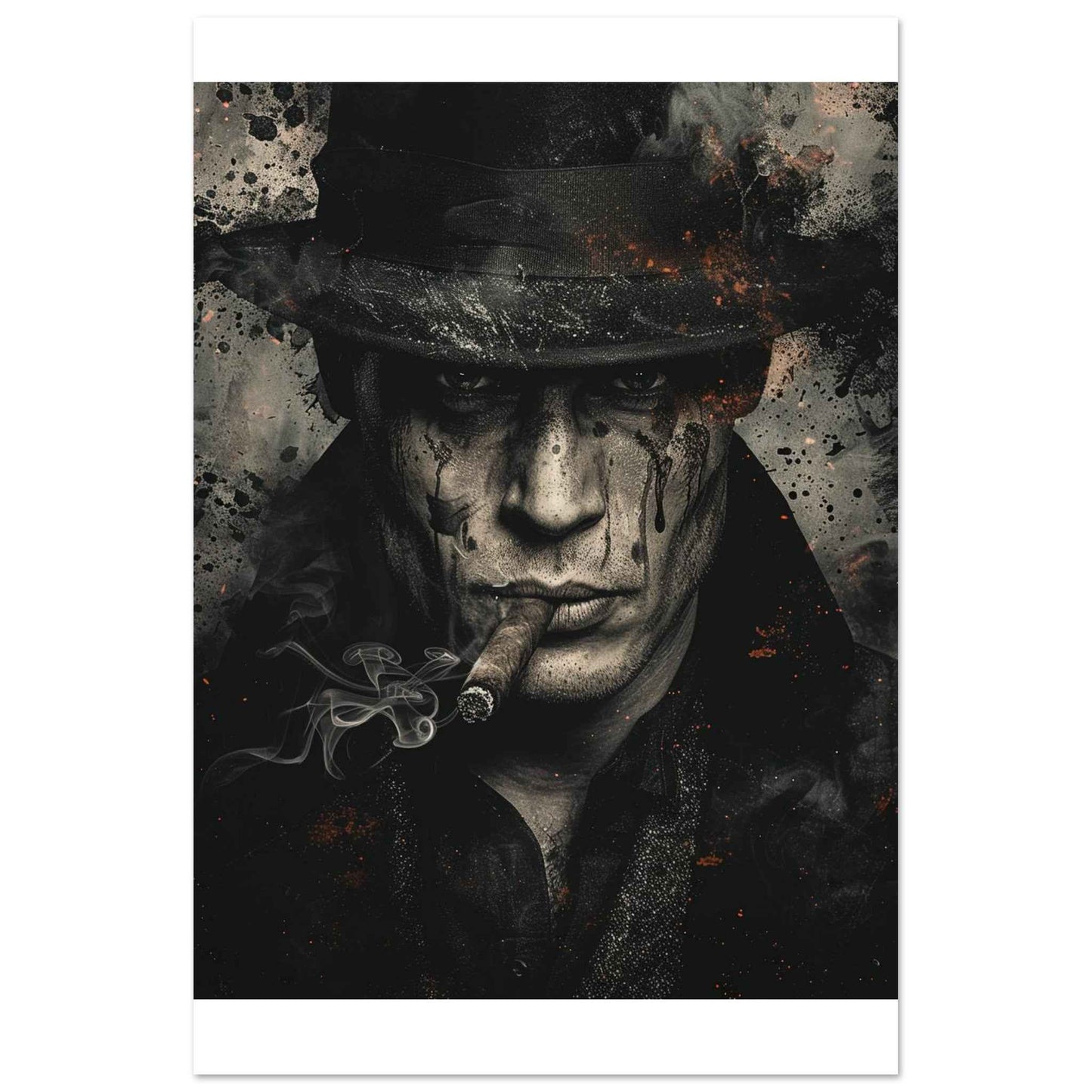 "Noir Enigma" Poster – Gritty, Cinematic Wall Art for Modern Spaces (Multiple Sizes Available)