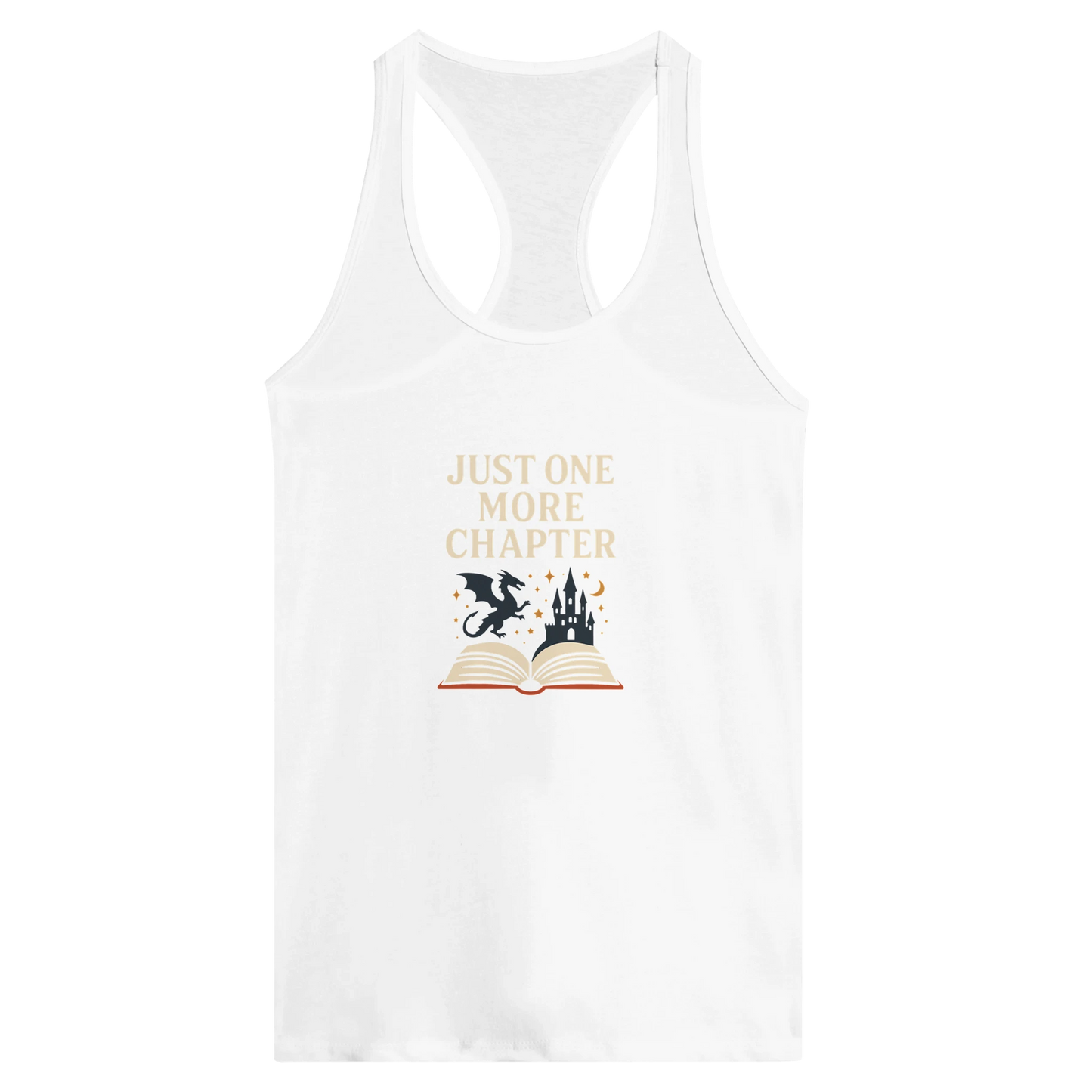 One More Chapter Women's Tank – Literary Racerback Workout Tee - F4 Custom Prints