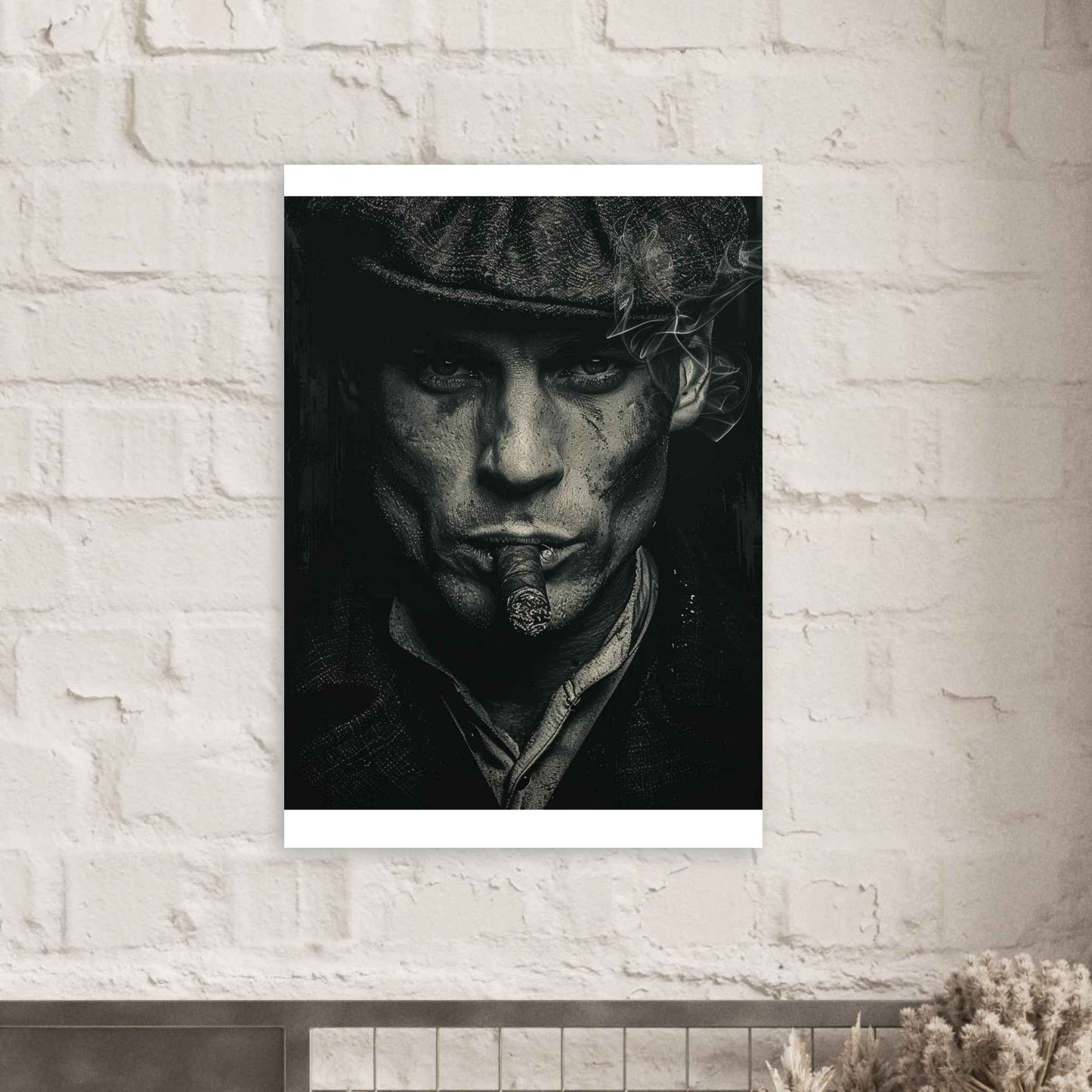 "The Gangster's Gaze" Poster – Gritty, Noir-Inspired Wall Art (Multiple Sizes Available)