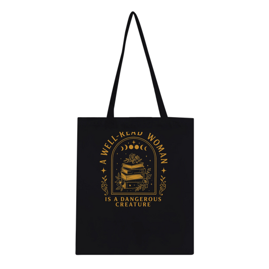 A Well-Read Woman Tote Bag – Perfect Tote for Book Lovers - F4 Custom Prints