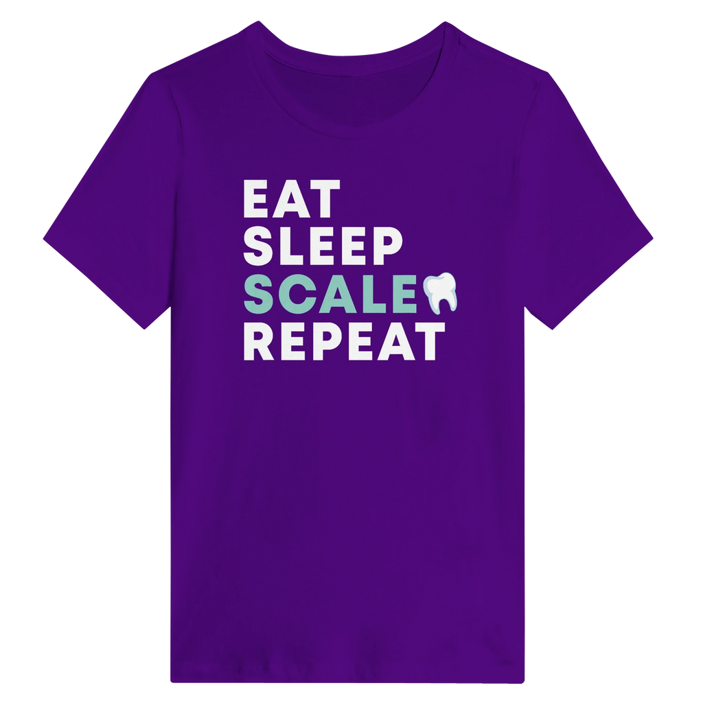 Eat Sleep Scale Repeat Dental Hygienist Women's Shirt