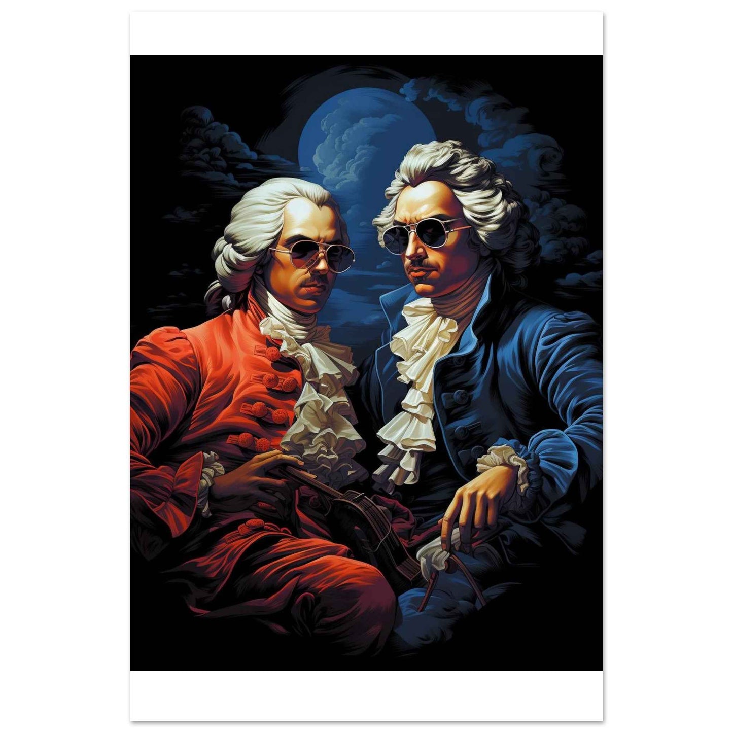 Classical Cool: Baroque Bad Boys Poster – Iconic Wall Art with a Modern Twist (Multiple Sizes Available)