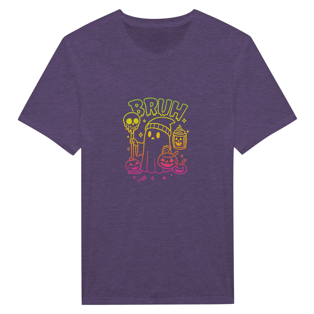Bruh Halloween Ghost T-Shirt- Spooky Season Funny Meme Tee - F4 Custom Prints
