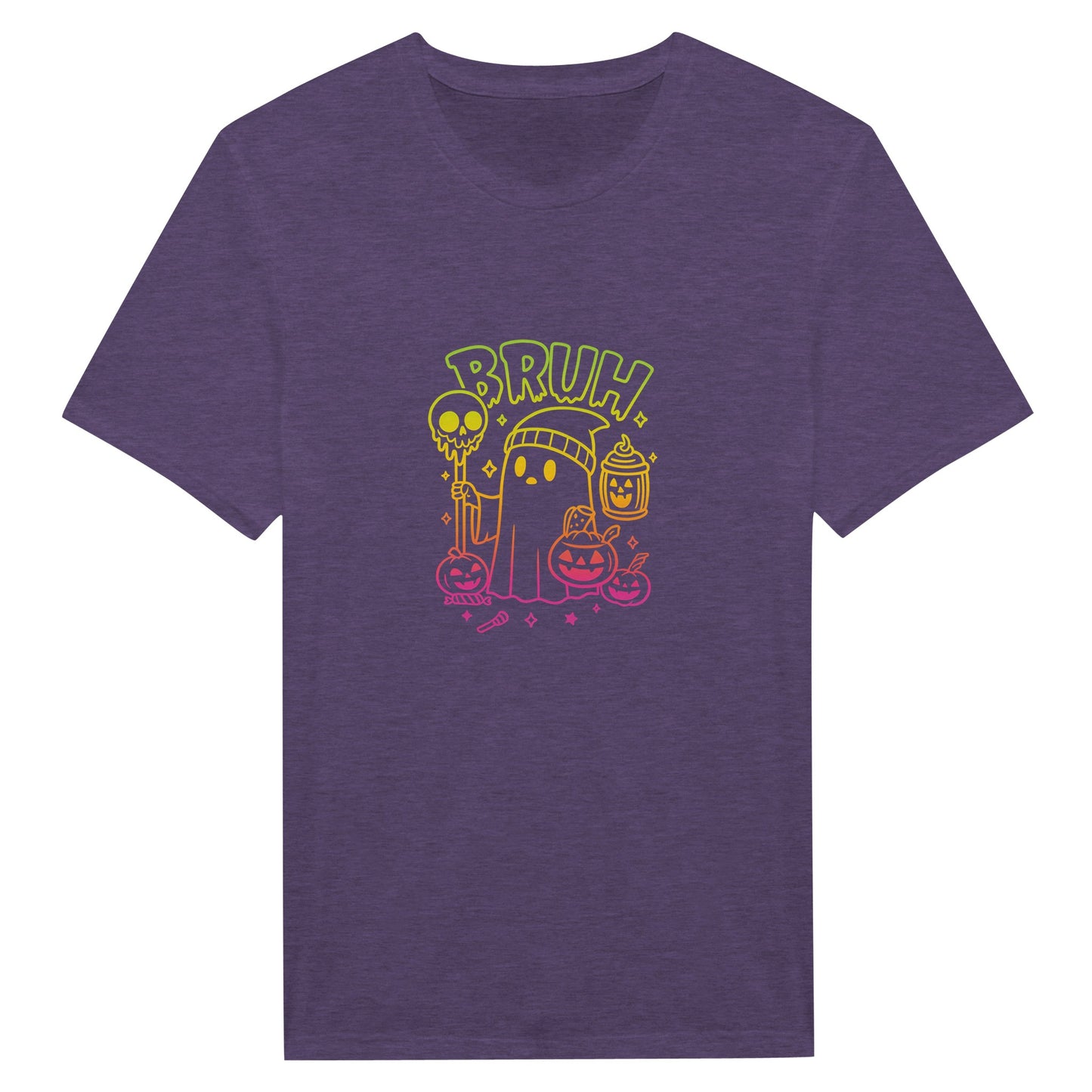 Bruh Halloween Ghost T-Shirt- Spooky Season Funny Meme Tee - F4 Custom Prints