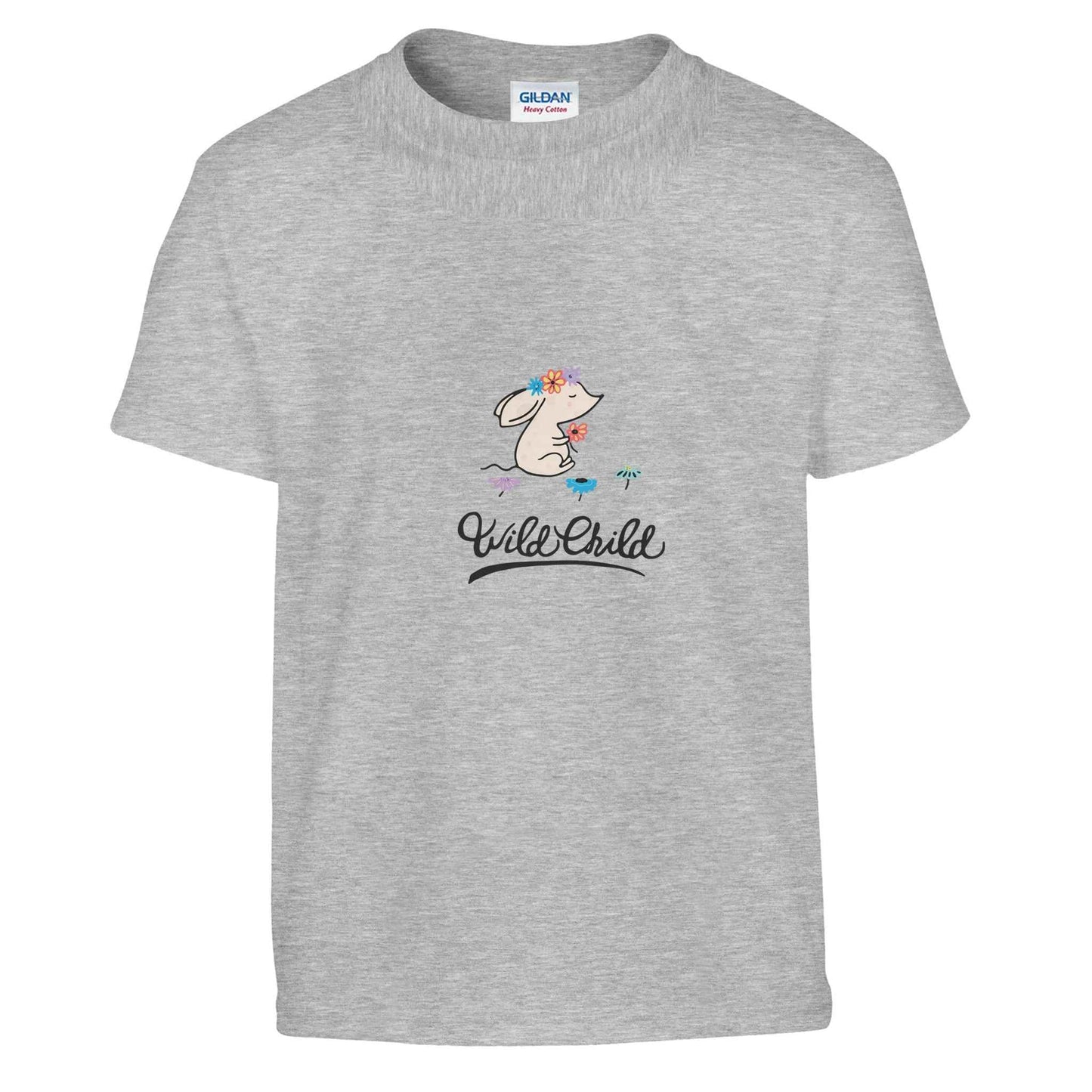 Boho Mouse Kids T-Shirt – Wild Child Floral Charm in your choice of vibrant hues!