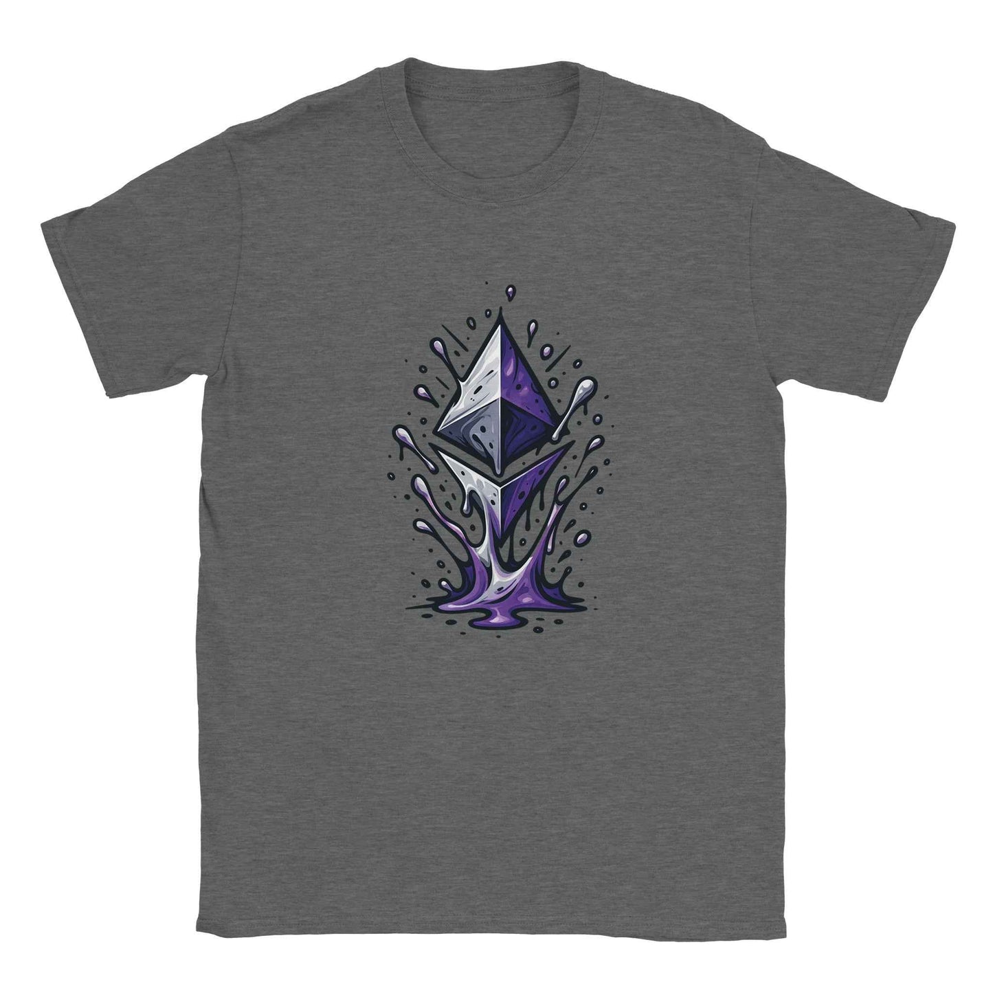 Ethereum T-Shirt – Vibrant Crypto Splash Design