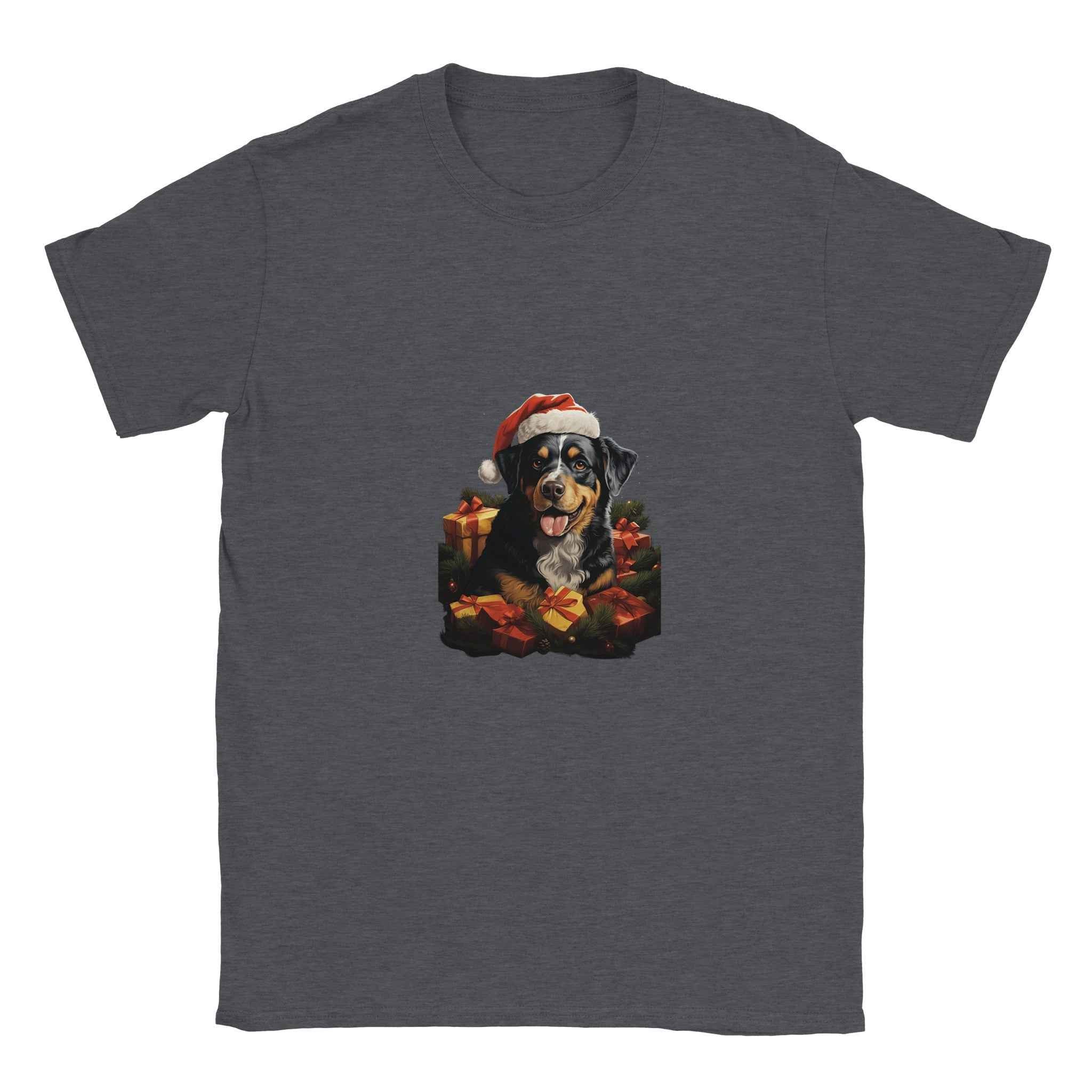 Bernese Mountain Dog Christmas Shirt – Santa Hat Holiday Graphic Tee for Dog Lovers