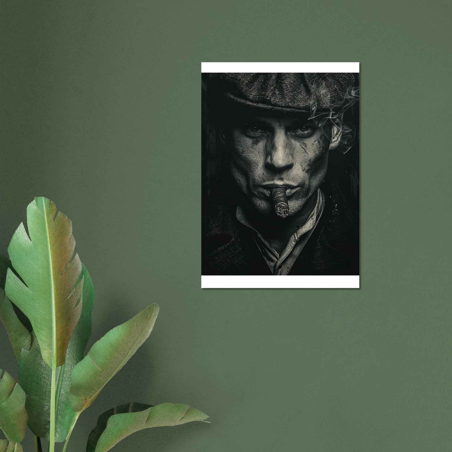 "The Gangster's Gaze" Poster – Gritty, Noir-Inspired Wall Art (Multiple Sizes Available)