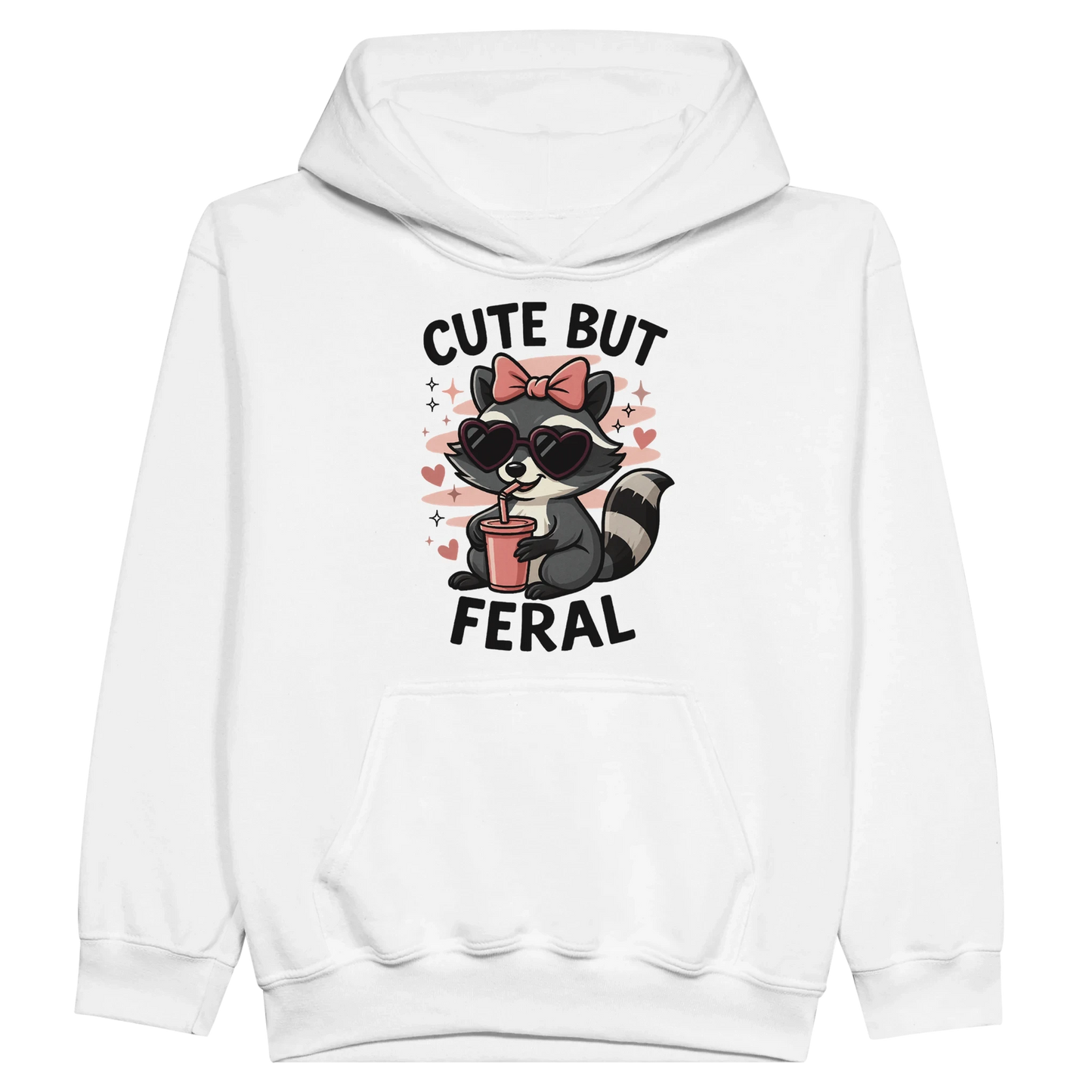 Kids Cute But Feral Hoodie