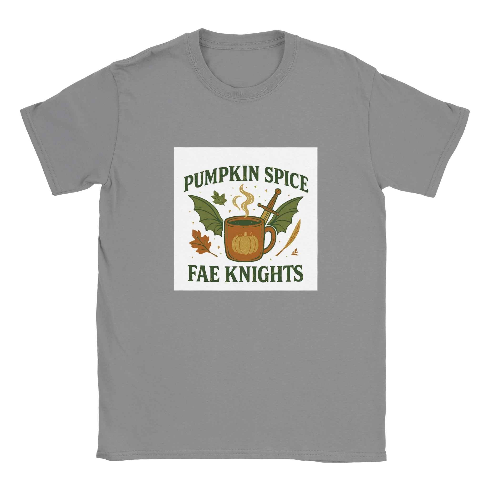 Pumpkin Spice Fae Knights T-Shirt – Fantasy Fall Bookish Tee