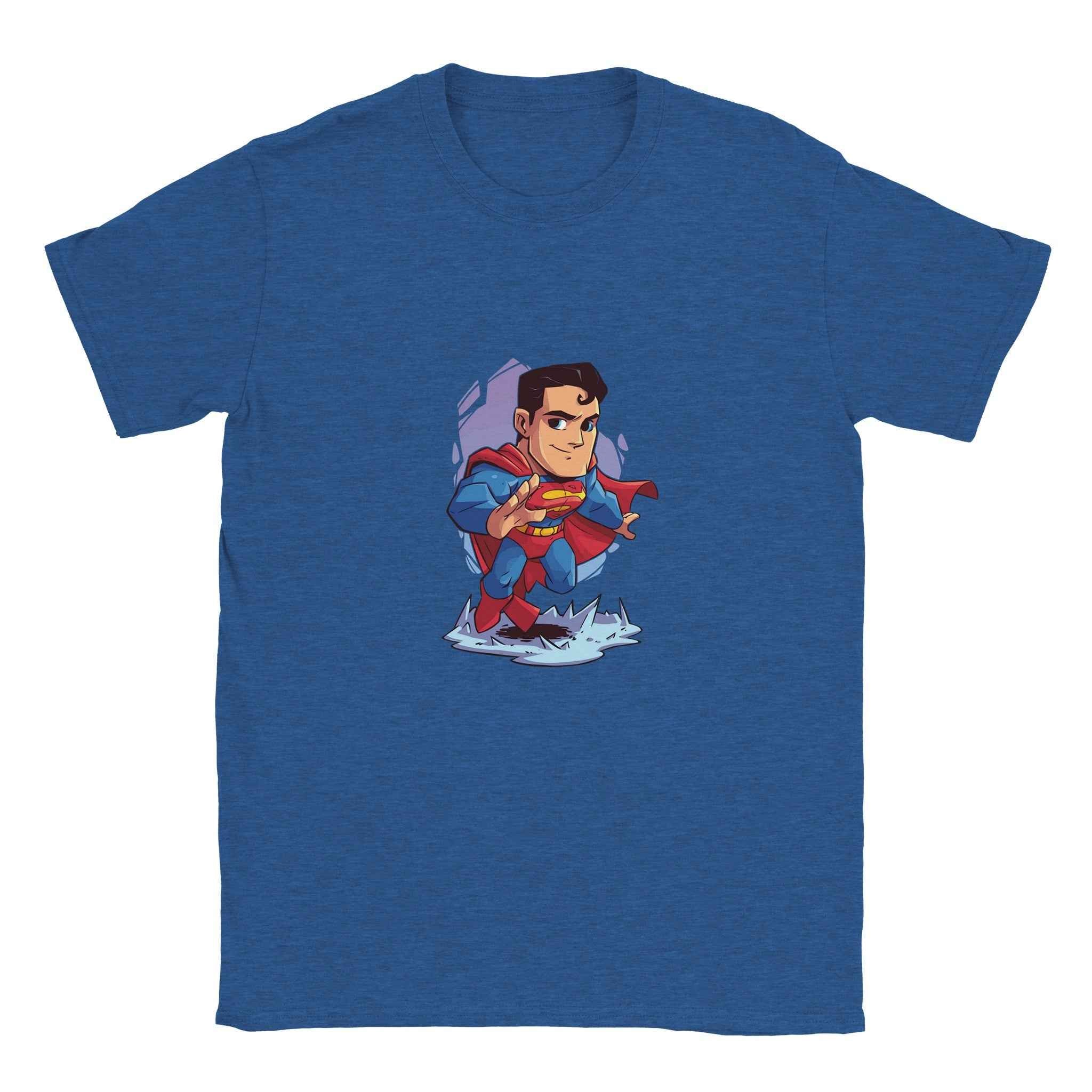 Chibi Superman T-Shirt – Heroic Comic-Inspired Graphic Tee for Everyday Heroes