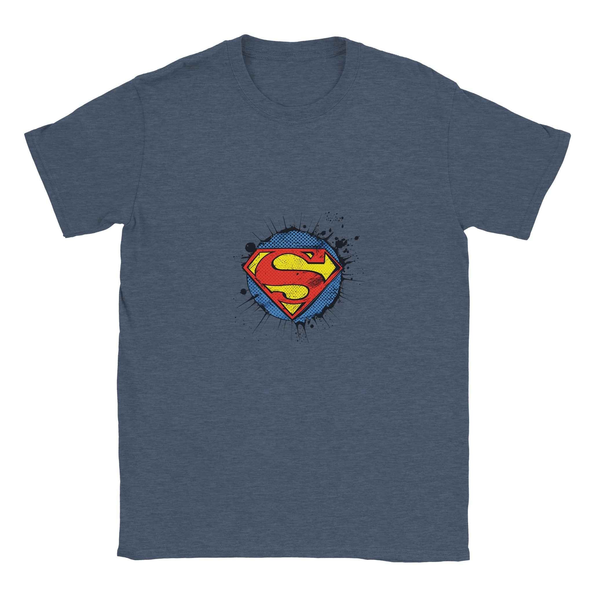 Superman Distressed Logo T-Shirt – Heroic Comic-Inspired Graphic Tee in Multiple Colors