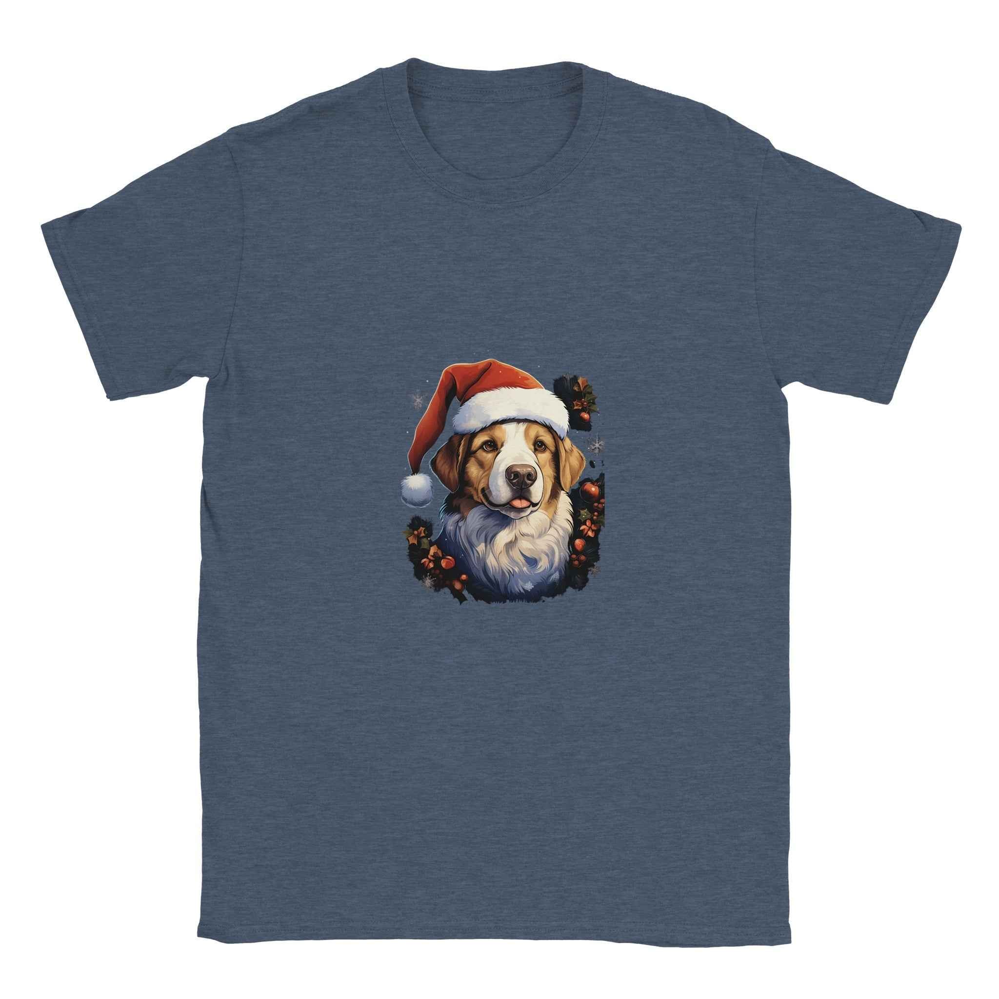 Jolly Santa Paws Dog Christmas Tee – Festive Holiday Graphic Tee for Pet Lovers