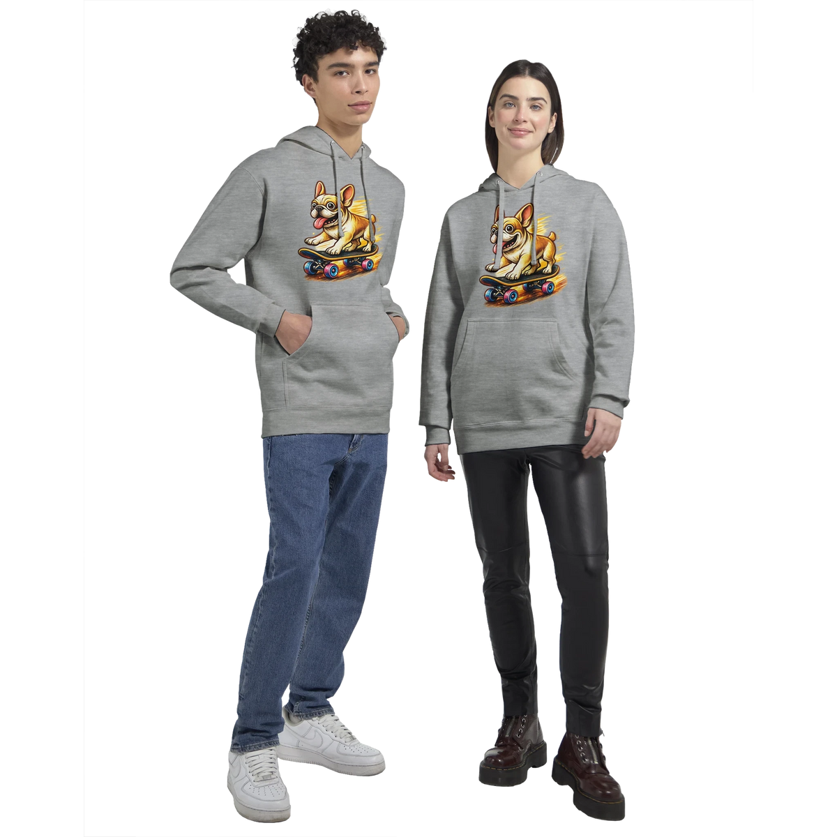 Skater Frenchie Hoodie