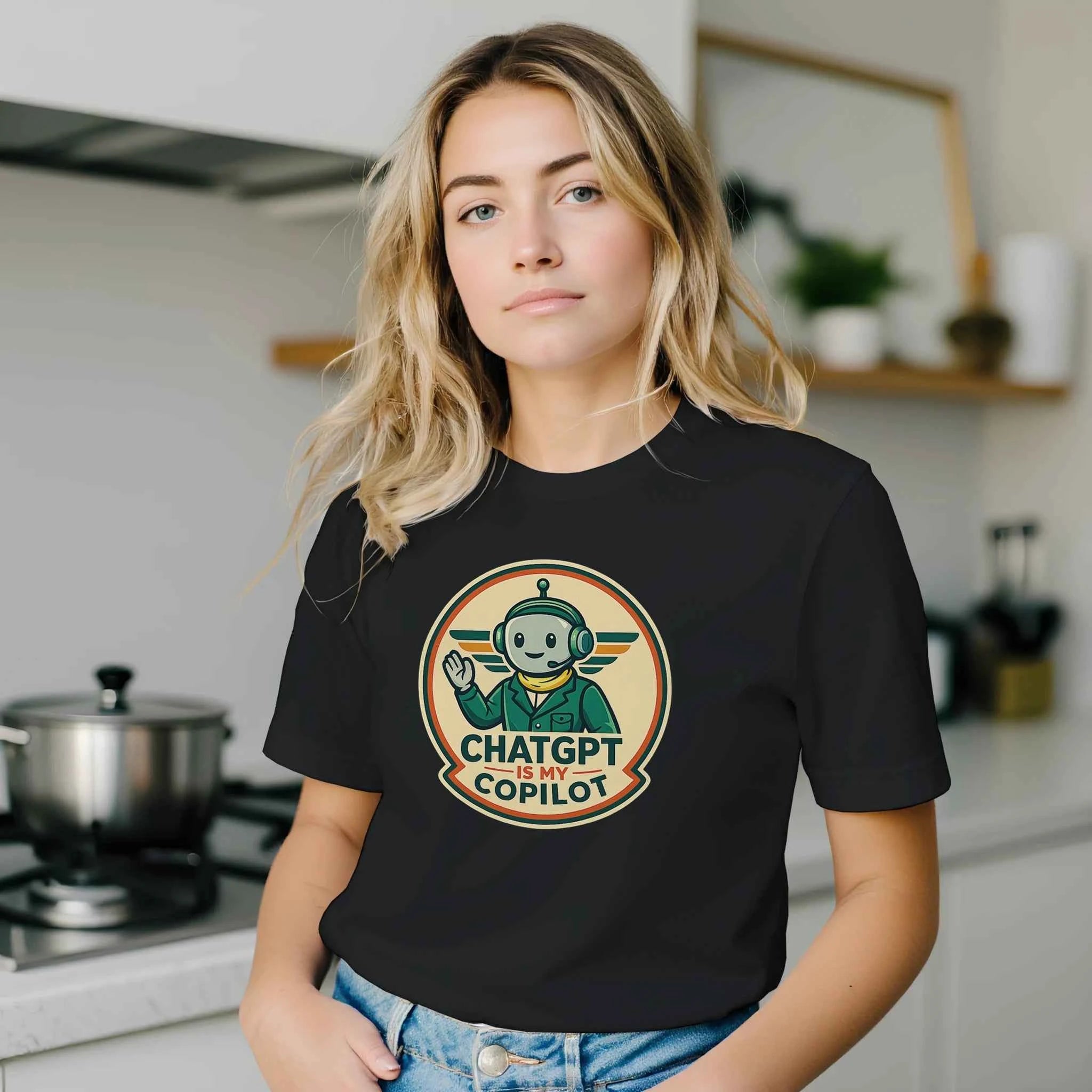 AI Co-Pilot Retro Tech T-Shirt