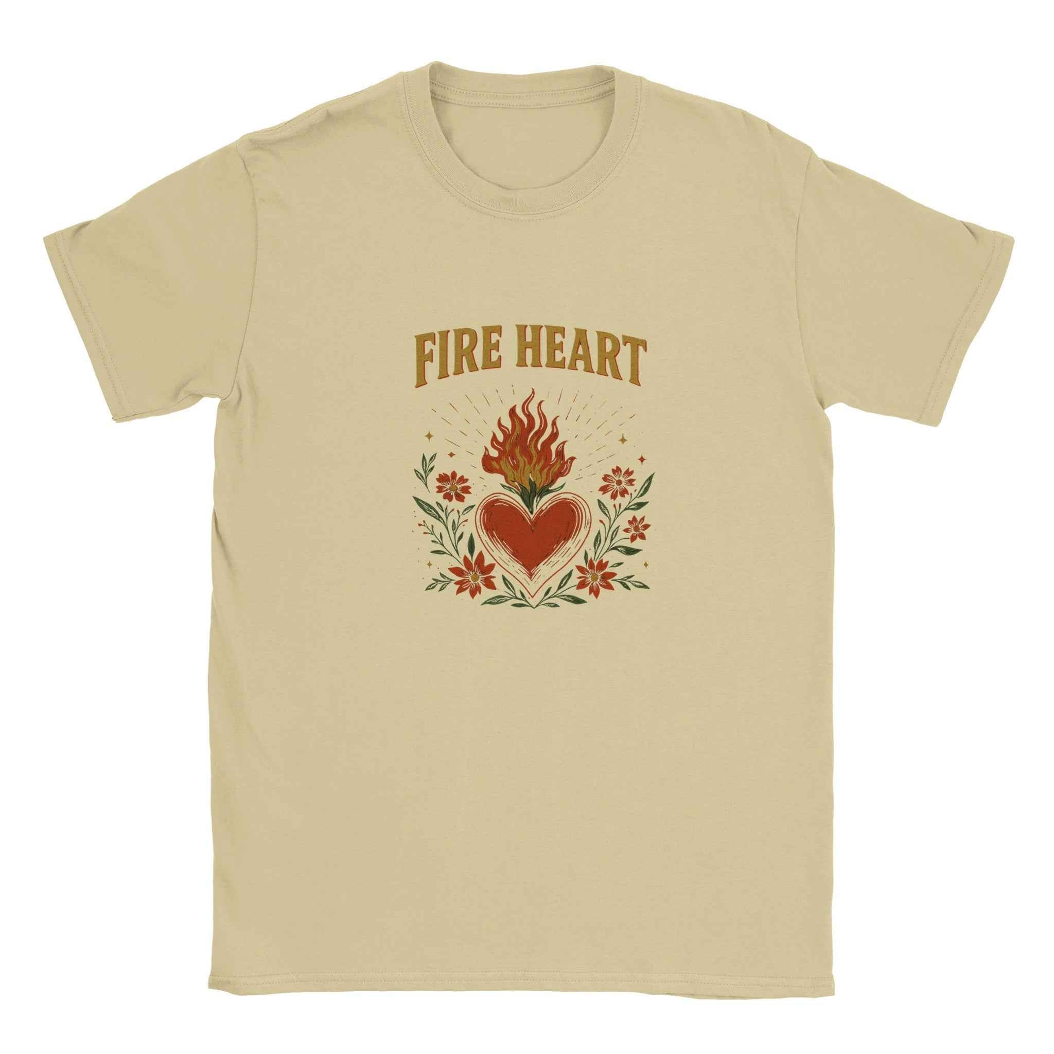 Fire Heart T-Shirt – Fantasy Romance Bookish Tee Inspired by TOG