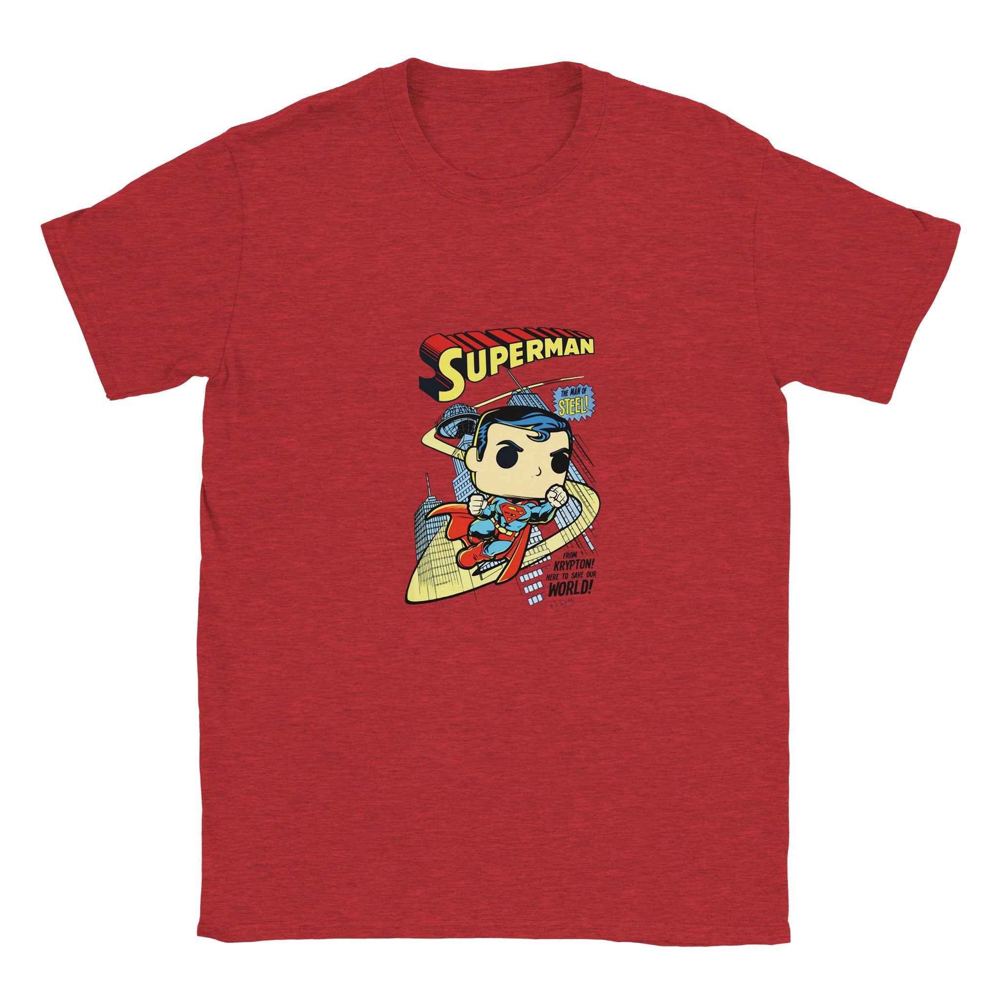 Funko Pop! Superman T-Shirt – Heroic Comic-Inspired Graphic Tee in Multiple Colors