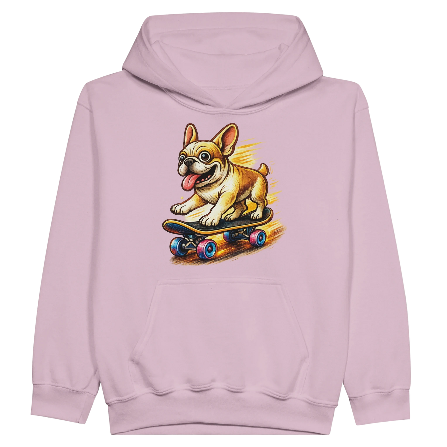 Kids Skater Frenchie Hoodie
