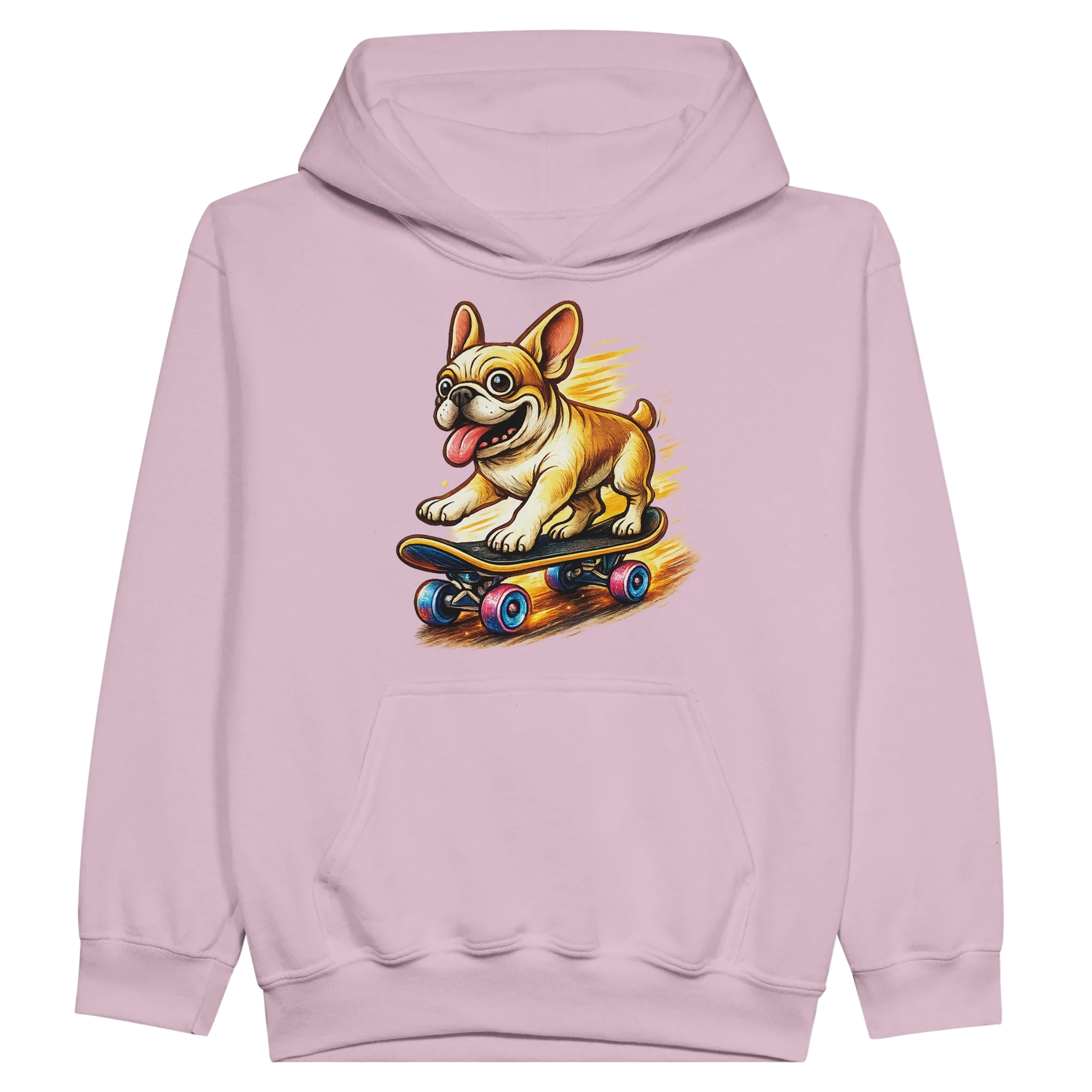 Kids Skater Frenchie Hoodie