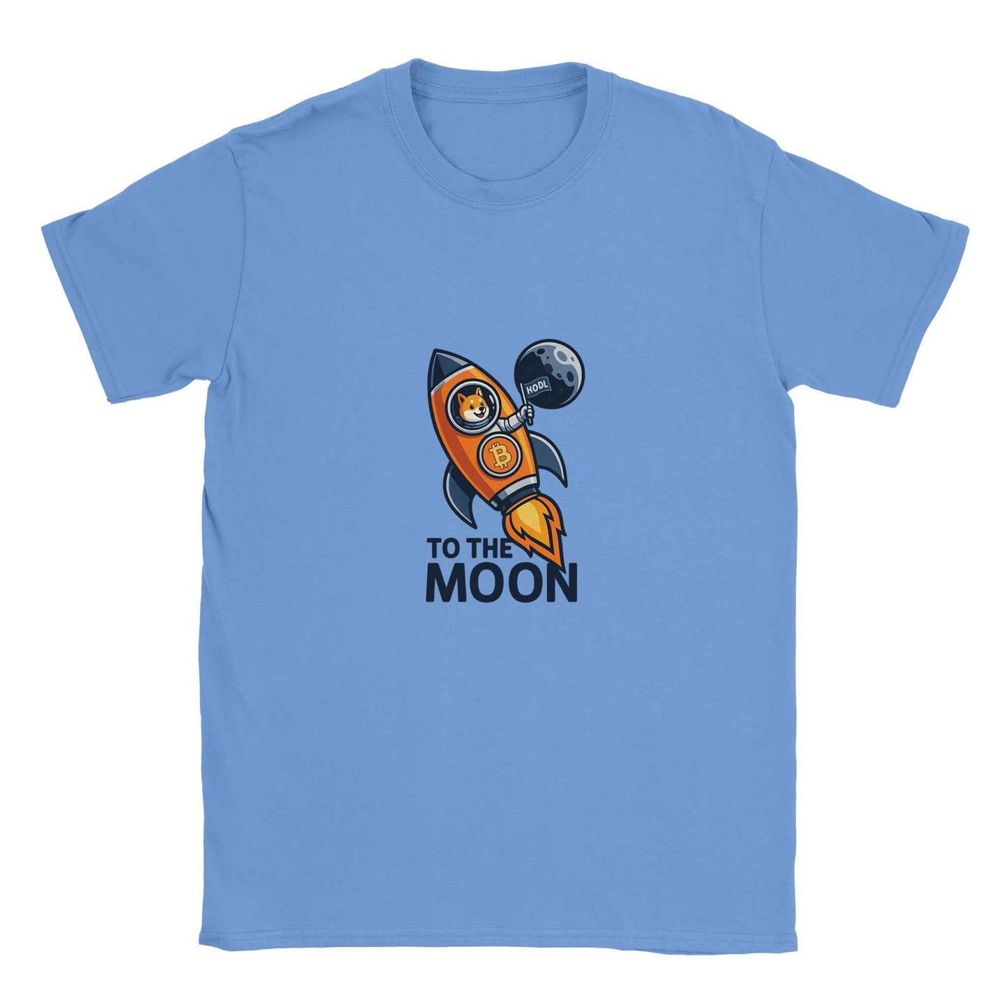 Dogecoin T-Shirt – To The Moon Rocket Crypto Tee